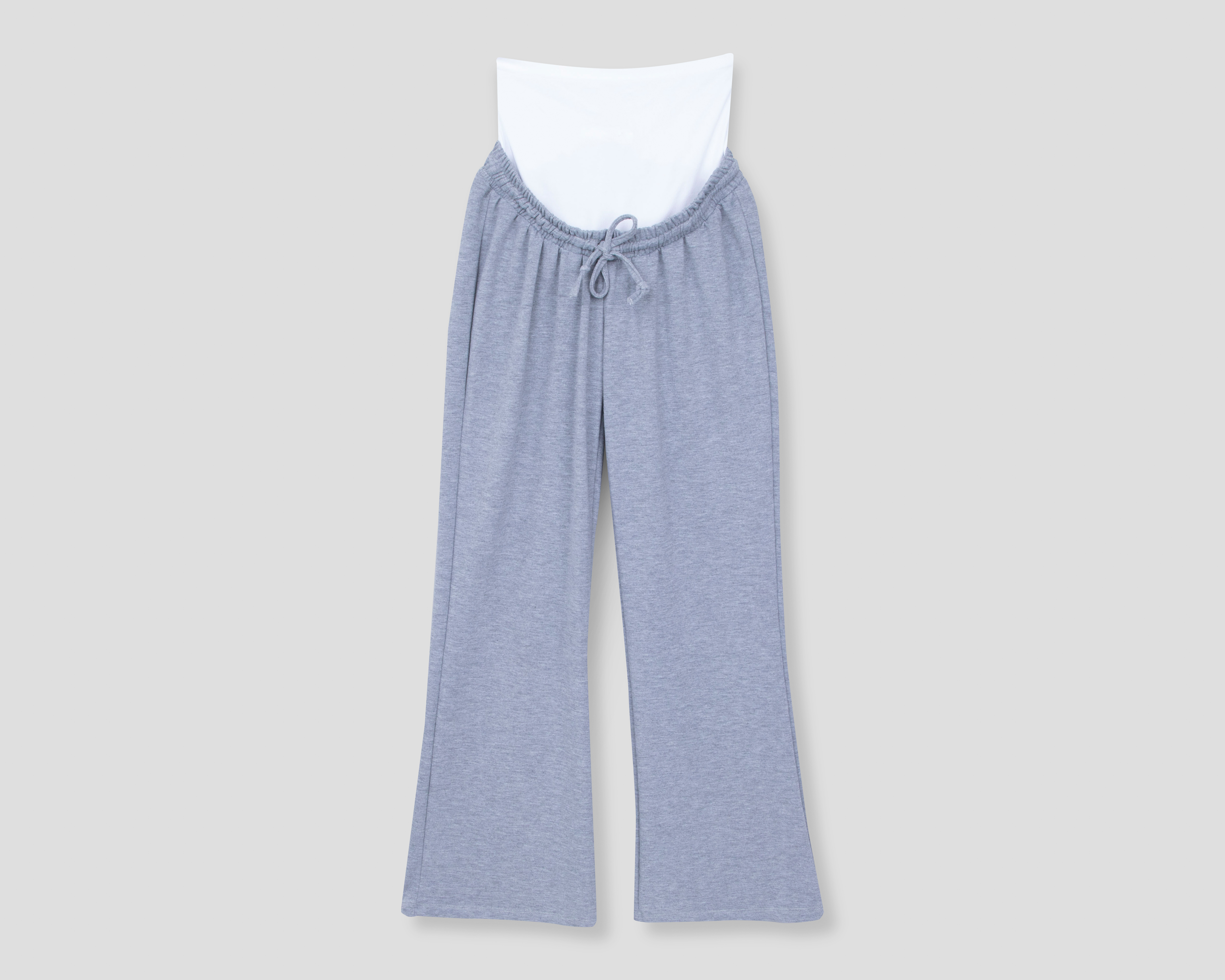 Foto 2 pulgar | Foto 1 | Pants de Maternidad Mamá Bella Gris