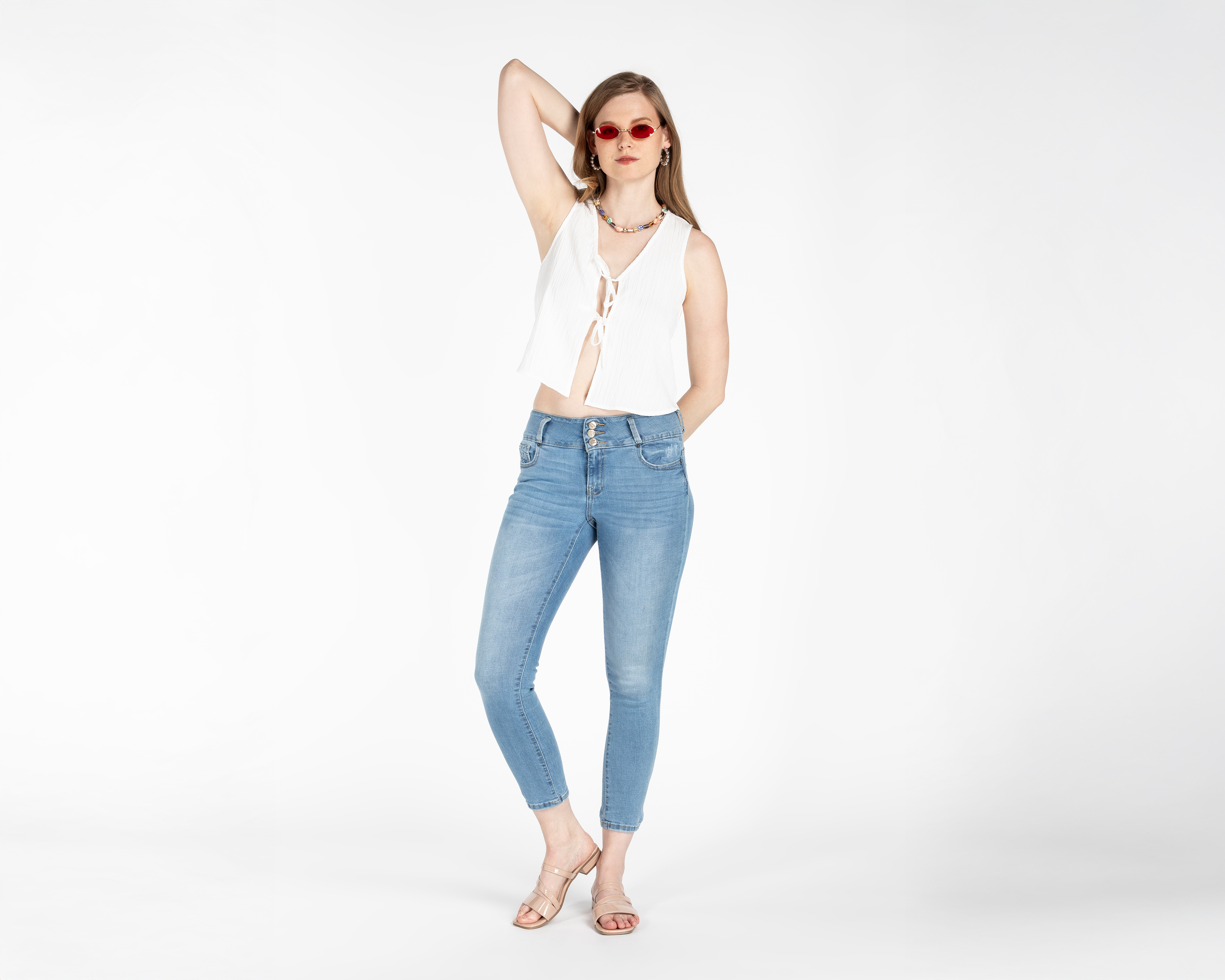 Foto 3 pulgar | Foto 2 | Jeans Skinny Boy London para Mujer