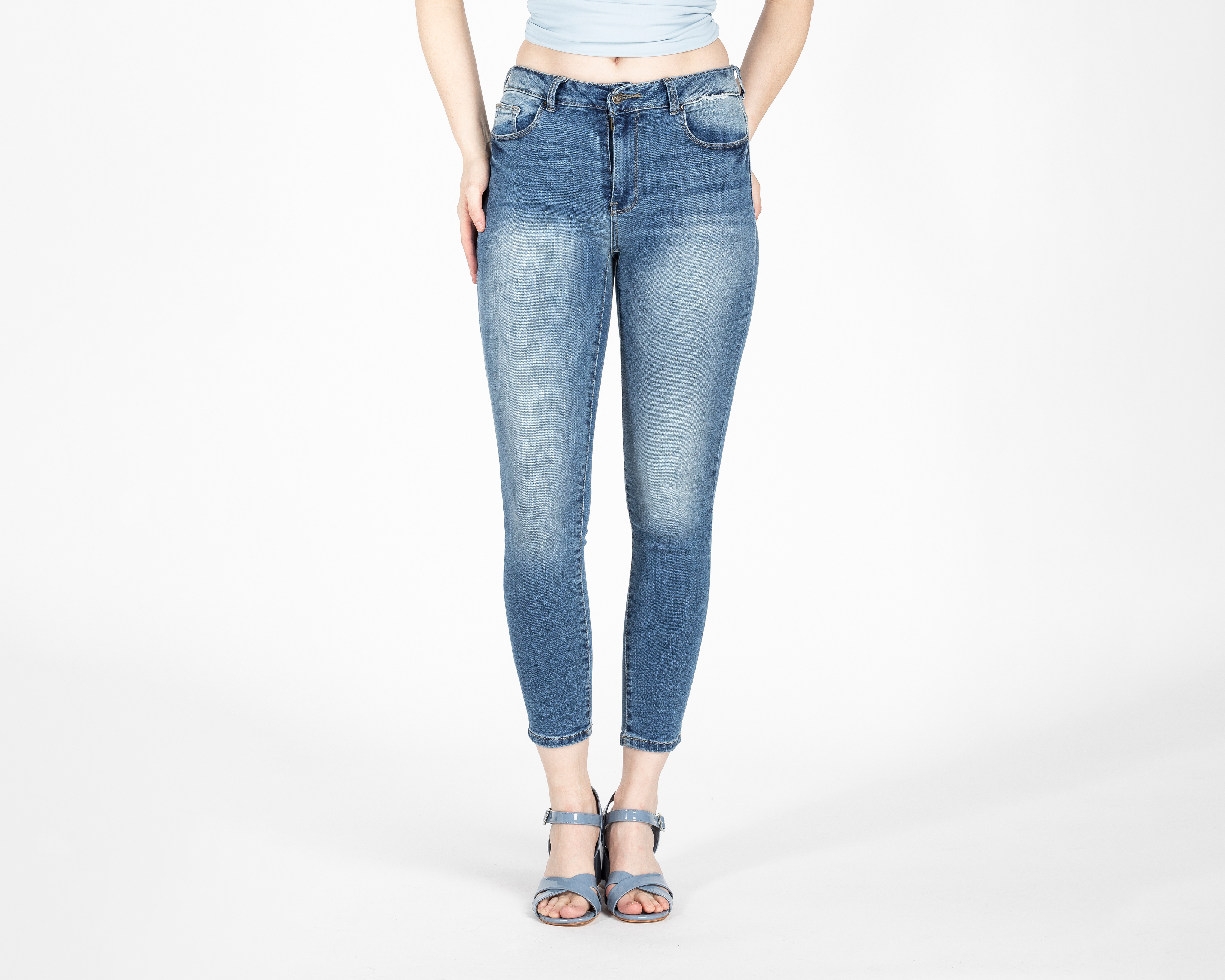 Foto 2 pulgar | Foto 1 | Jeans Skinny Boy London para Mujer