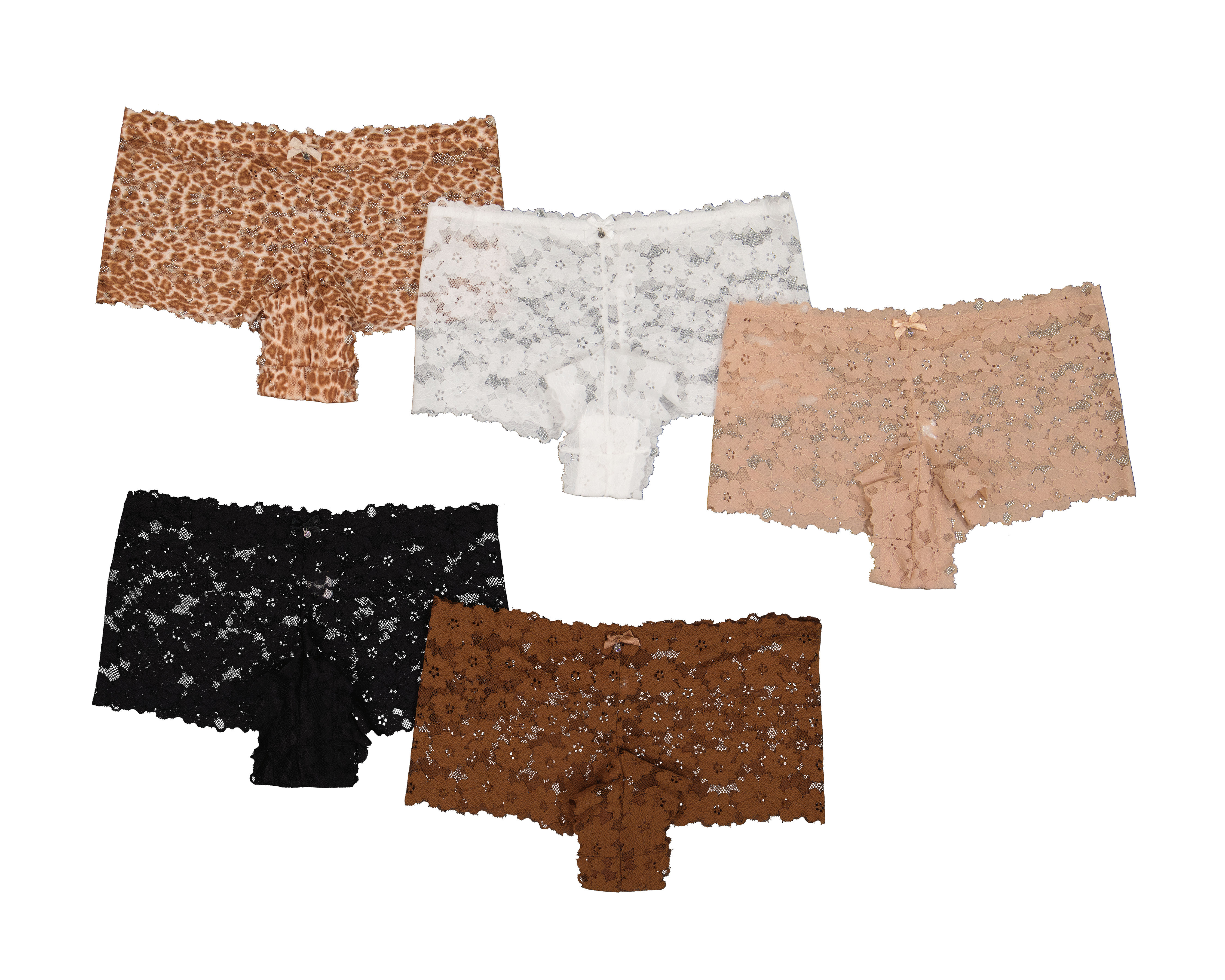 Foto 1 | Foto 1 | Bóxer con Encaje Eva Tu Estilo Íntimo para Mujer 5 Piezas