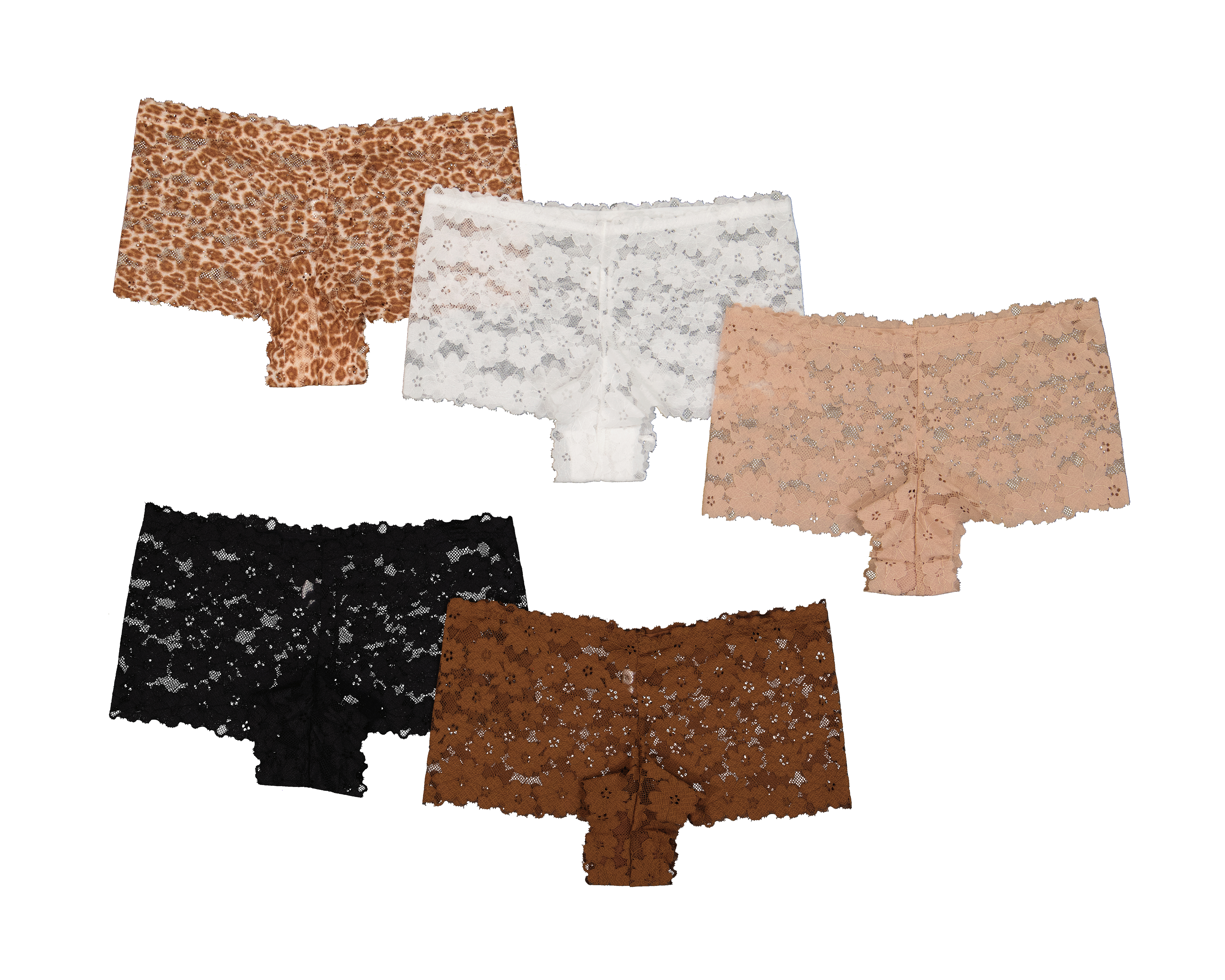 Foto 2 | Foto 2 | Bóxer con Encaje Eva Tu Estilo Íntimo para Mujer 5 Piezas