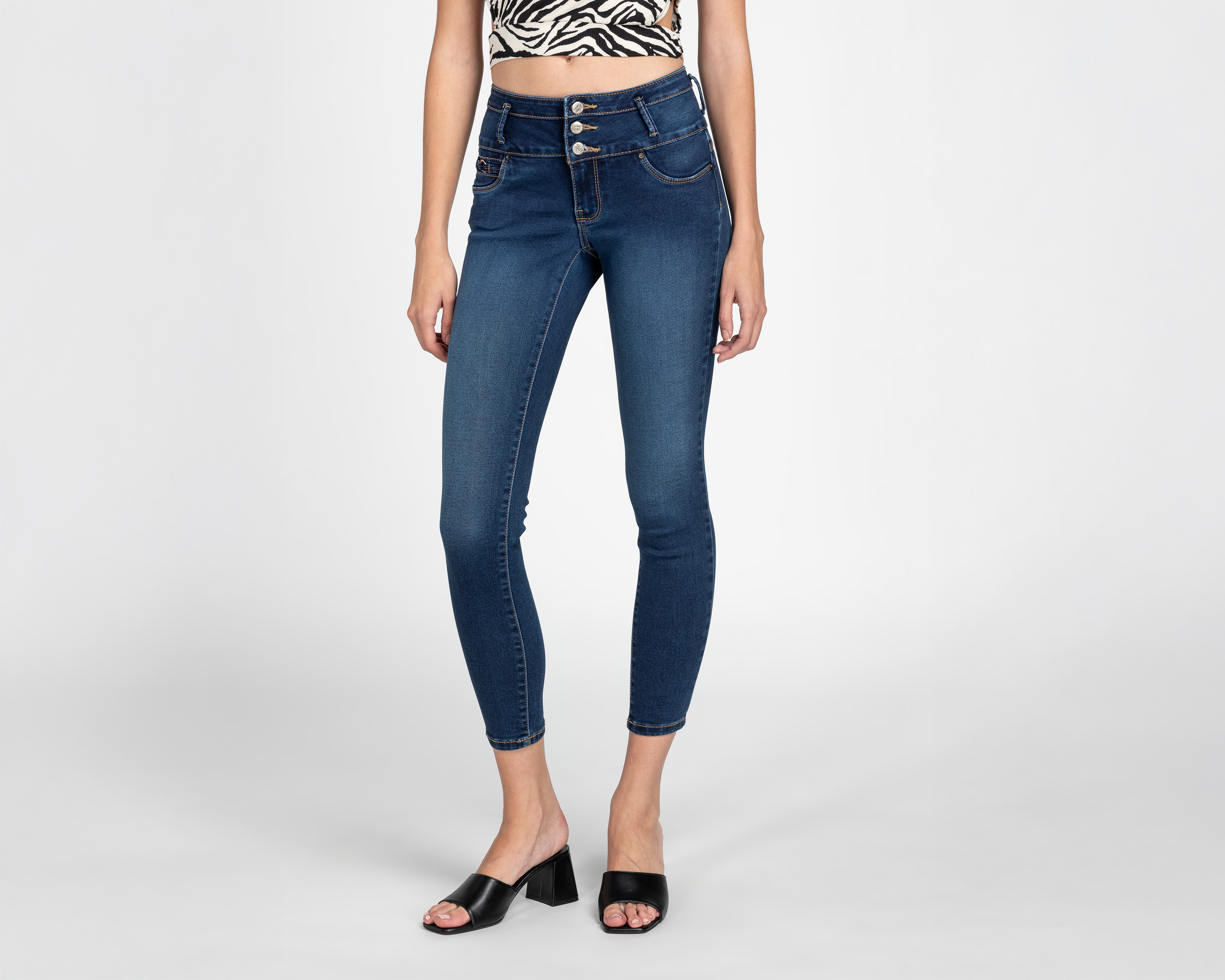 Foto 2 pulgar | Foto 1 | Jeans Skinny Boy London para Mujer