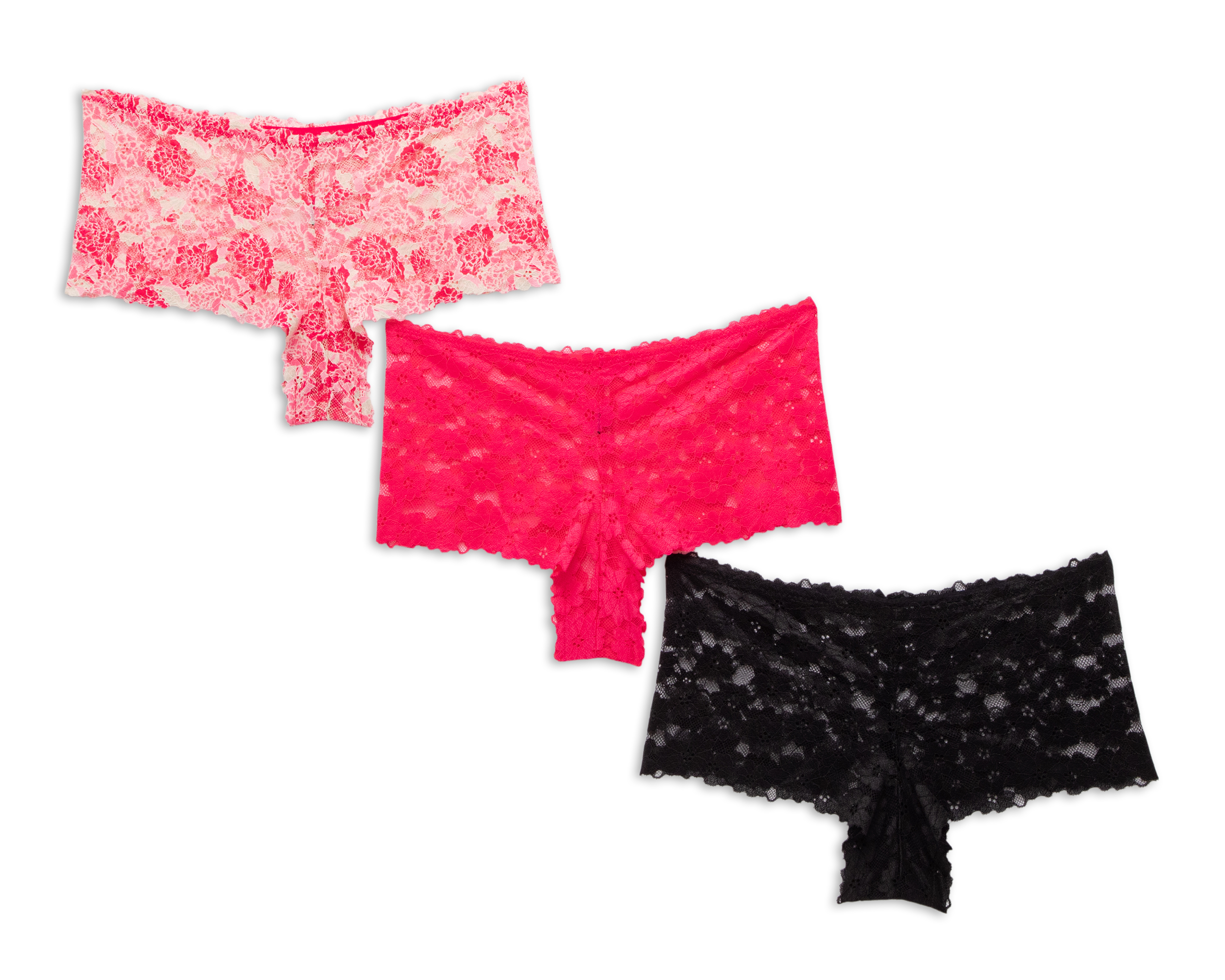 Foto 2 | Foto 2 | Bóxer de Encaje Bebe para Mujer 3 Piezas