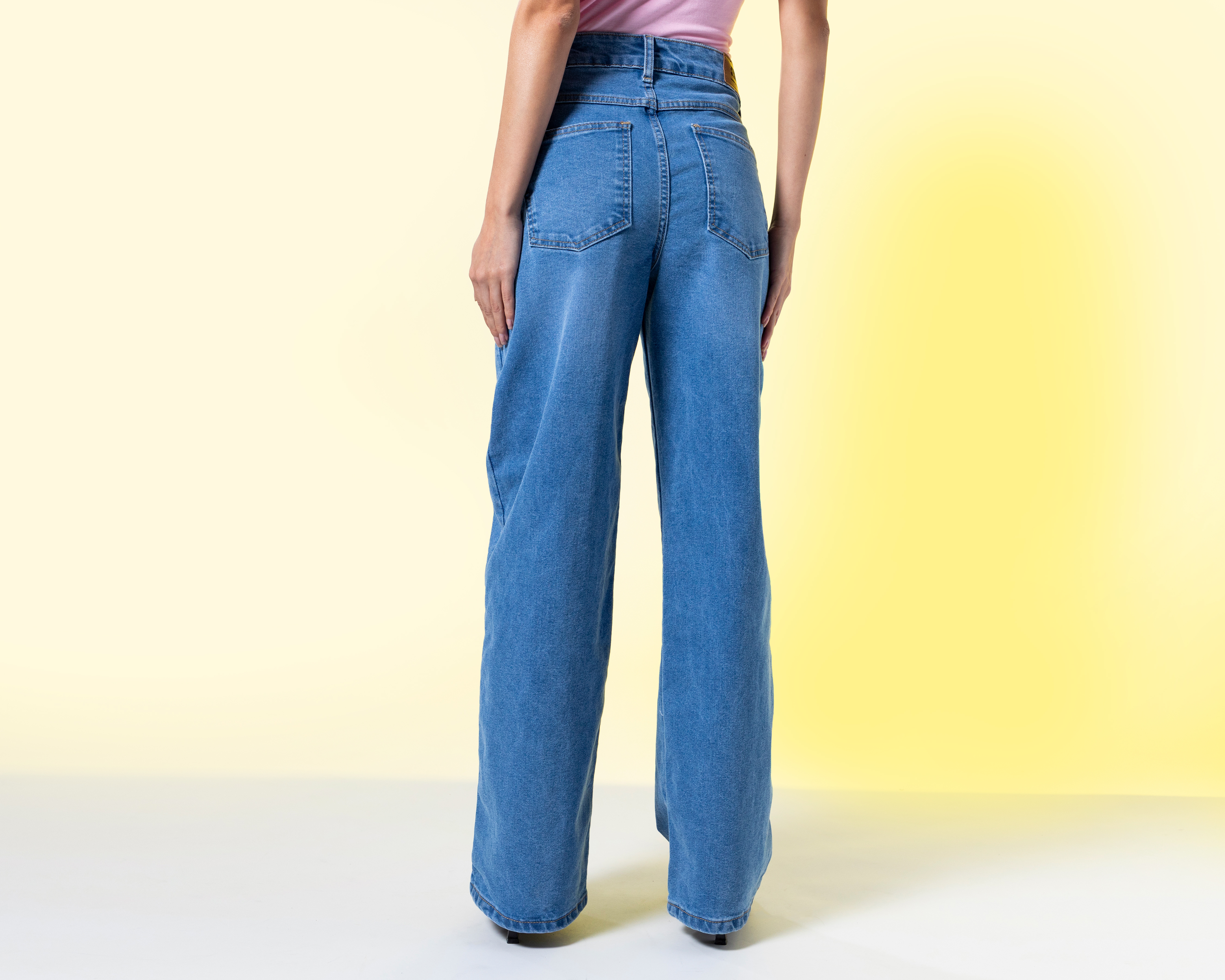 Foto 4 pulgar | Foto 3 | Jeans Wide Leg Strona para Mujer