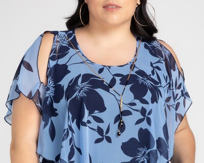 Foto 4 | Foto 4 | Blusa Lady Sun Estampado Floral con Collar