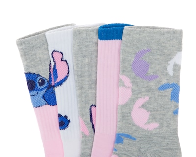 Foto 2 | Foto 2 | Calcetas Largas Disney Lilo & Stitch para Mujer 5 Pares