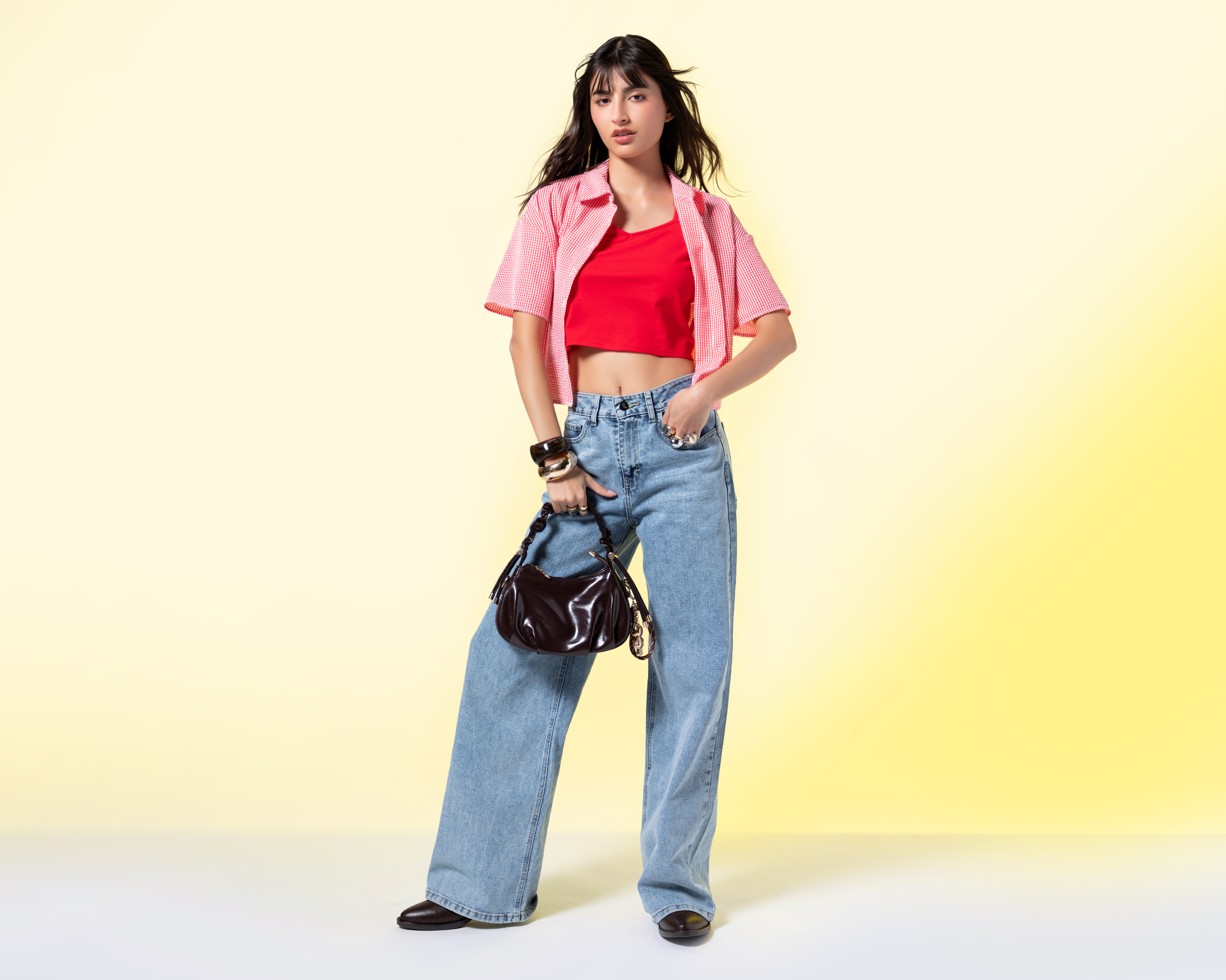 Playera Roja Strona para Mujer