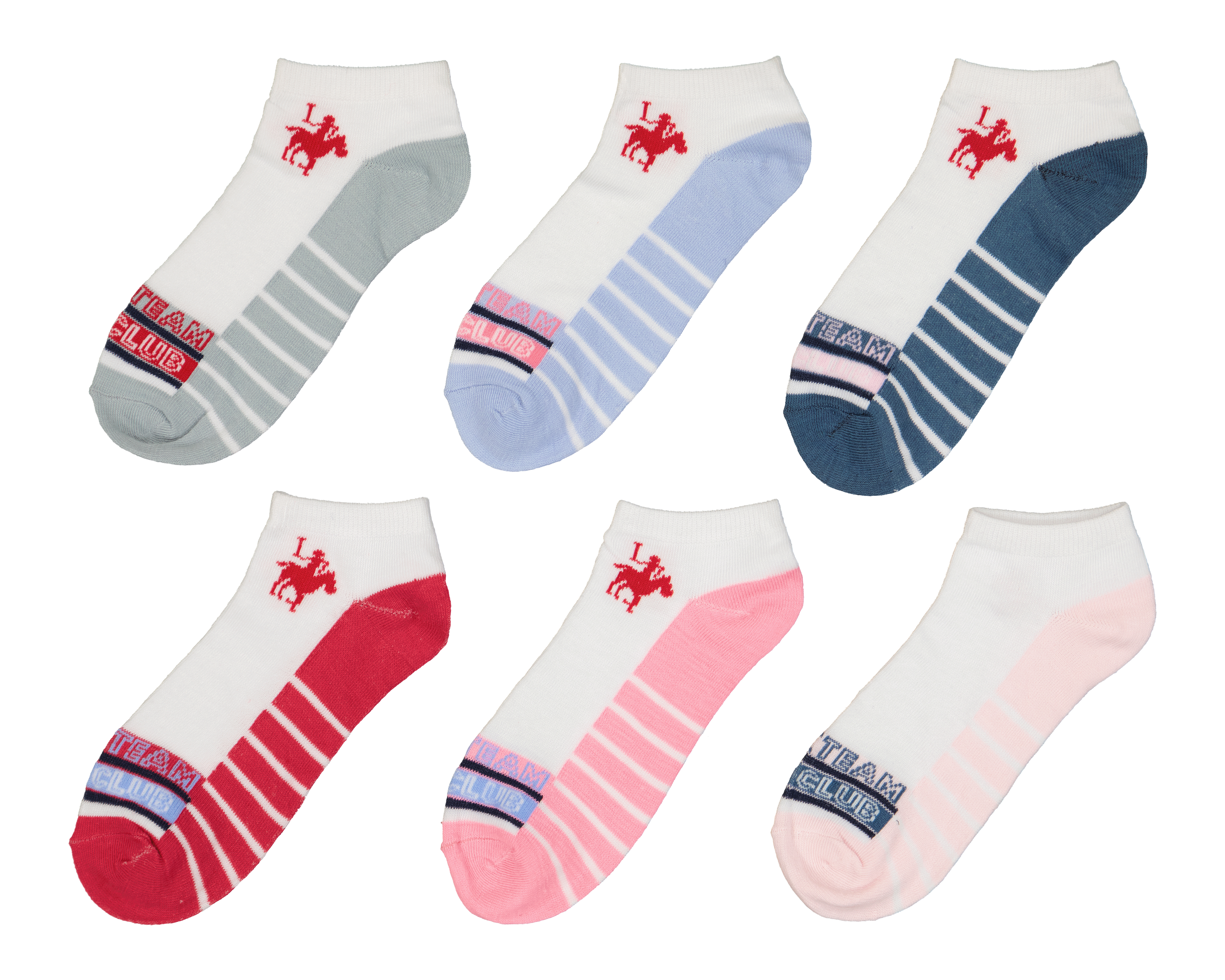 Foto 2 pulgar | Foto 1 | Calcetines York Team Polo Club para Mujer 6 Pares