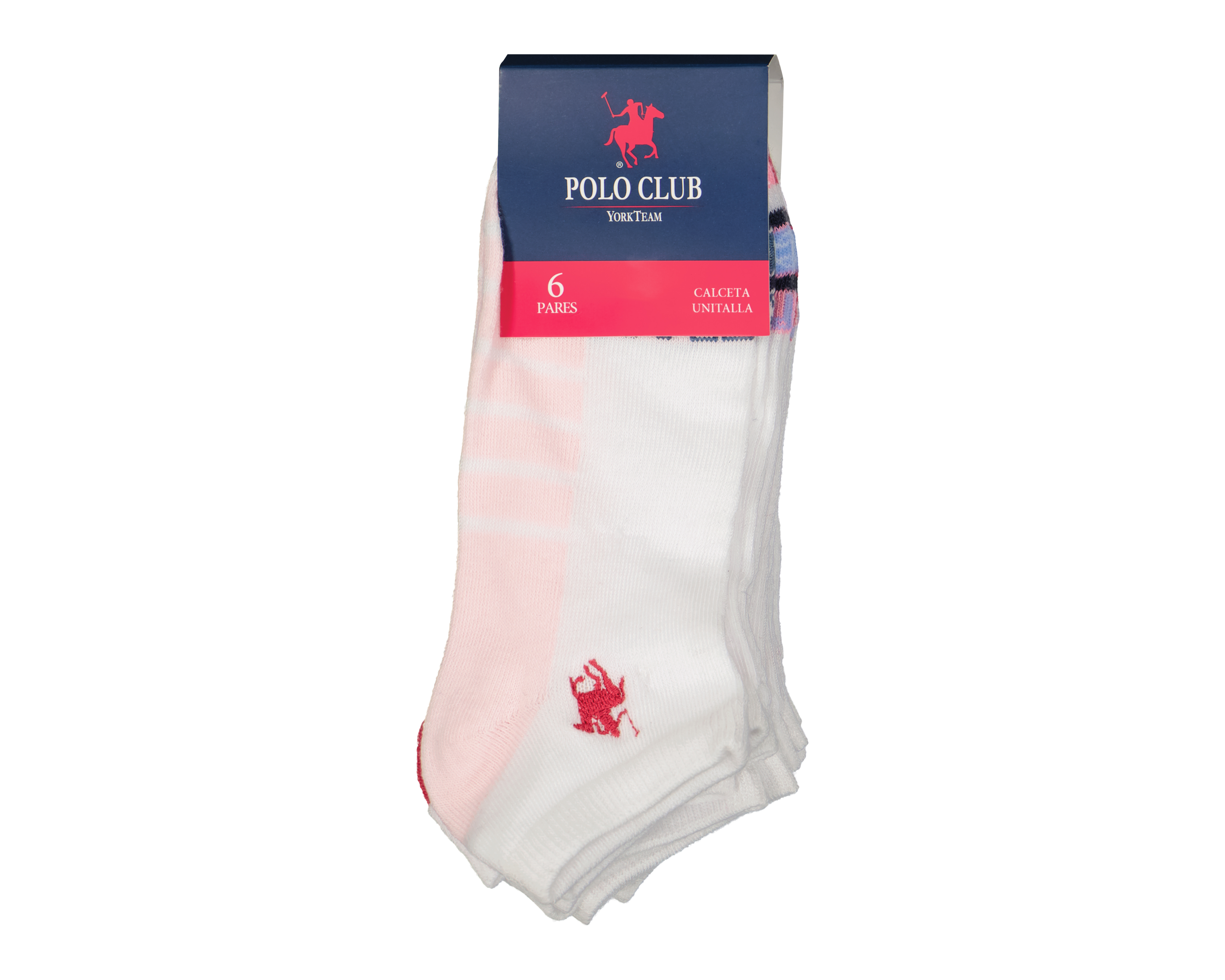 Foto 4 pulgar | Foto 3 | Calcetines York Team Polo Club para Mujer 6 Pares