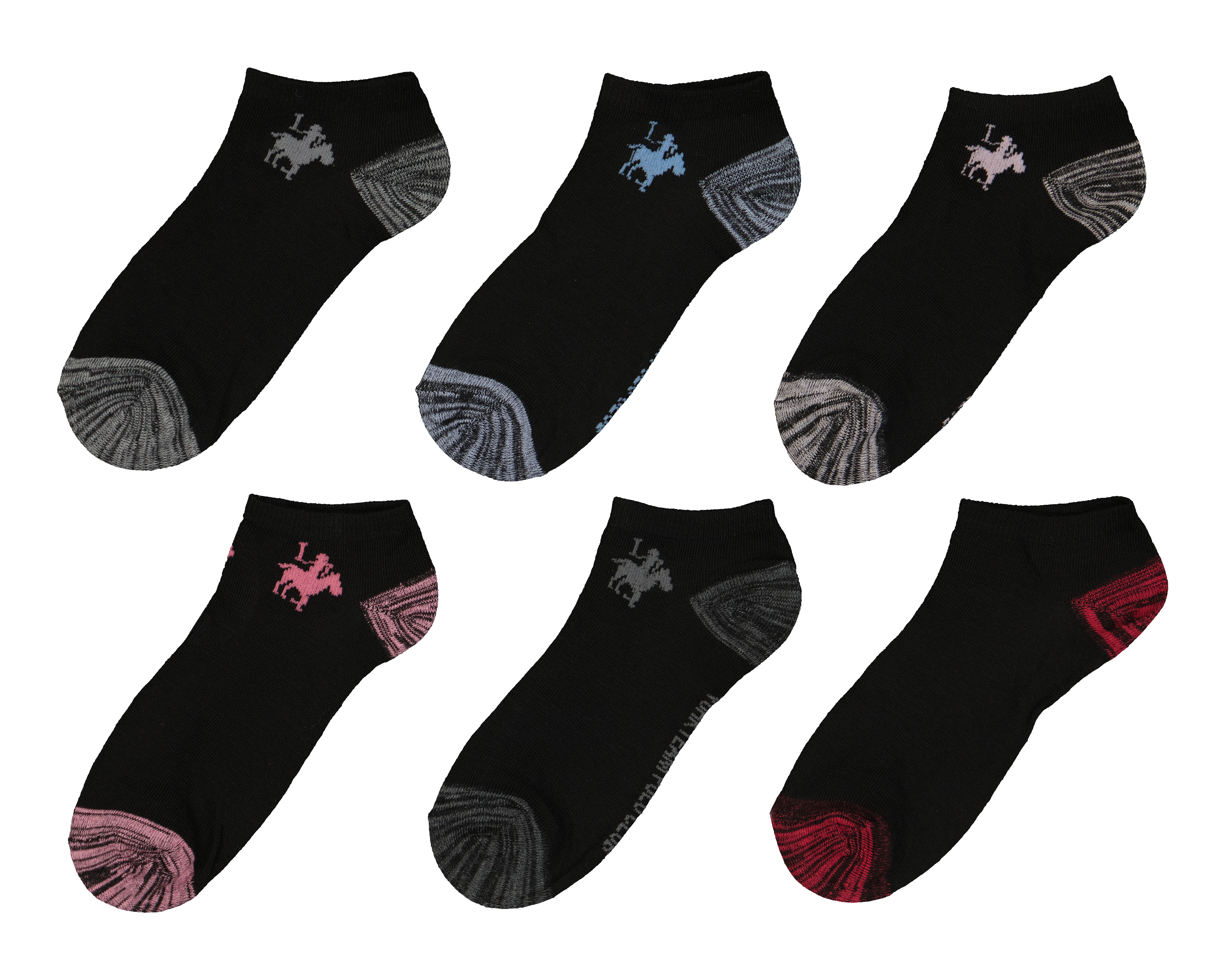 Foto 2 pulgar | Foto 1 | Calcetines York Team Polo Club para Mujer 6 Pares