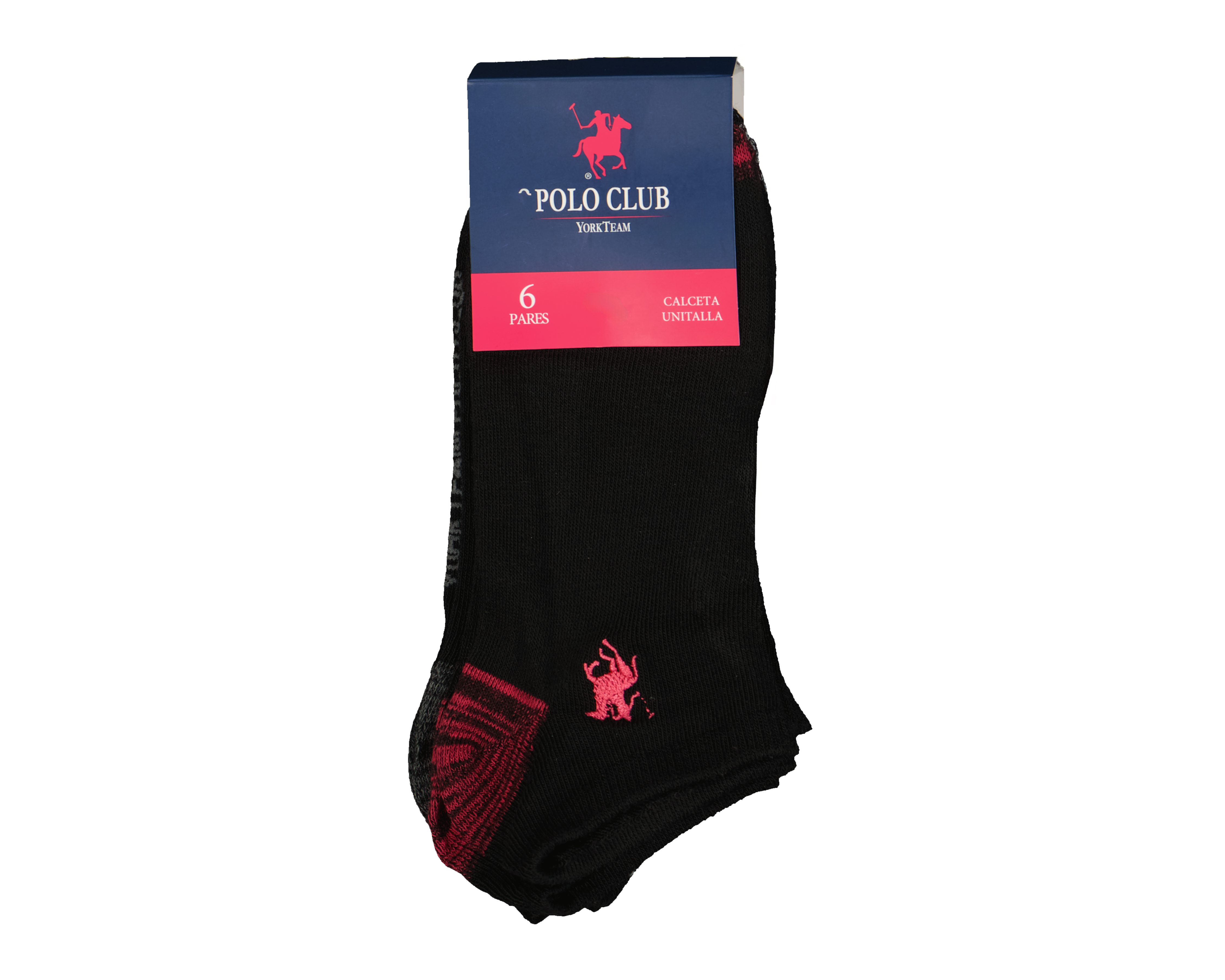 Foto 4 pulgar | Foto 3 | Calcetines York Team Polo Club para Mujer 6 Pares