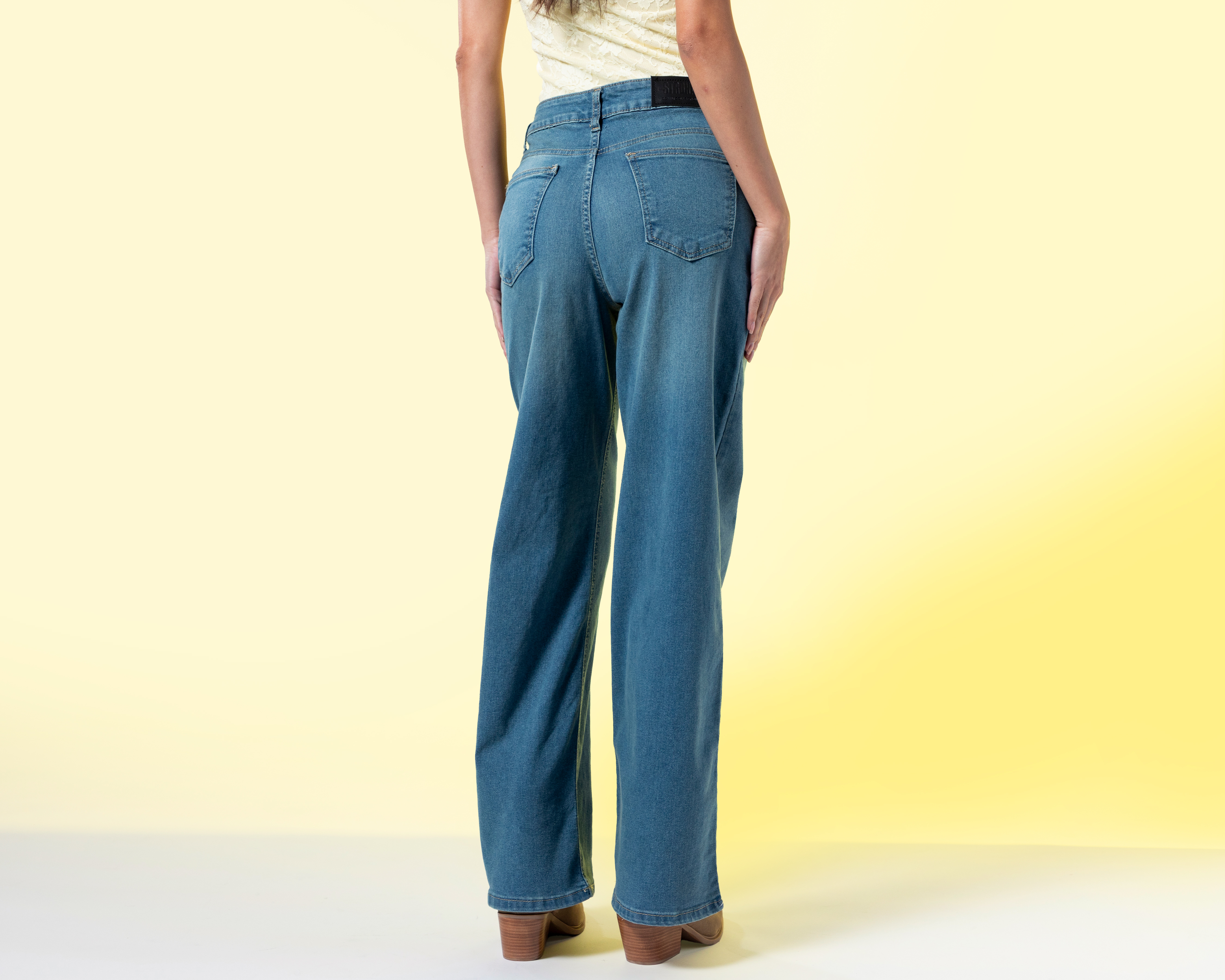 Foto 4 pulgar | Foto 3 | Jeans Wide Leg Strona para Mujer