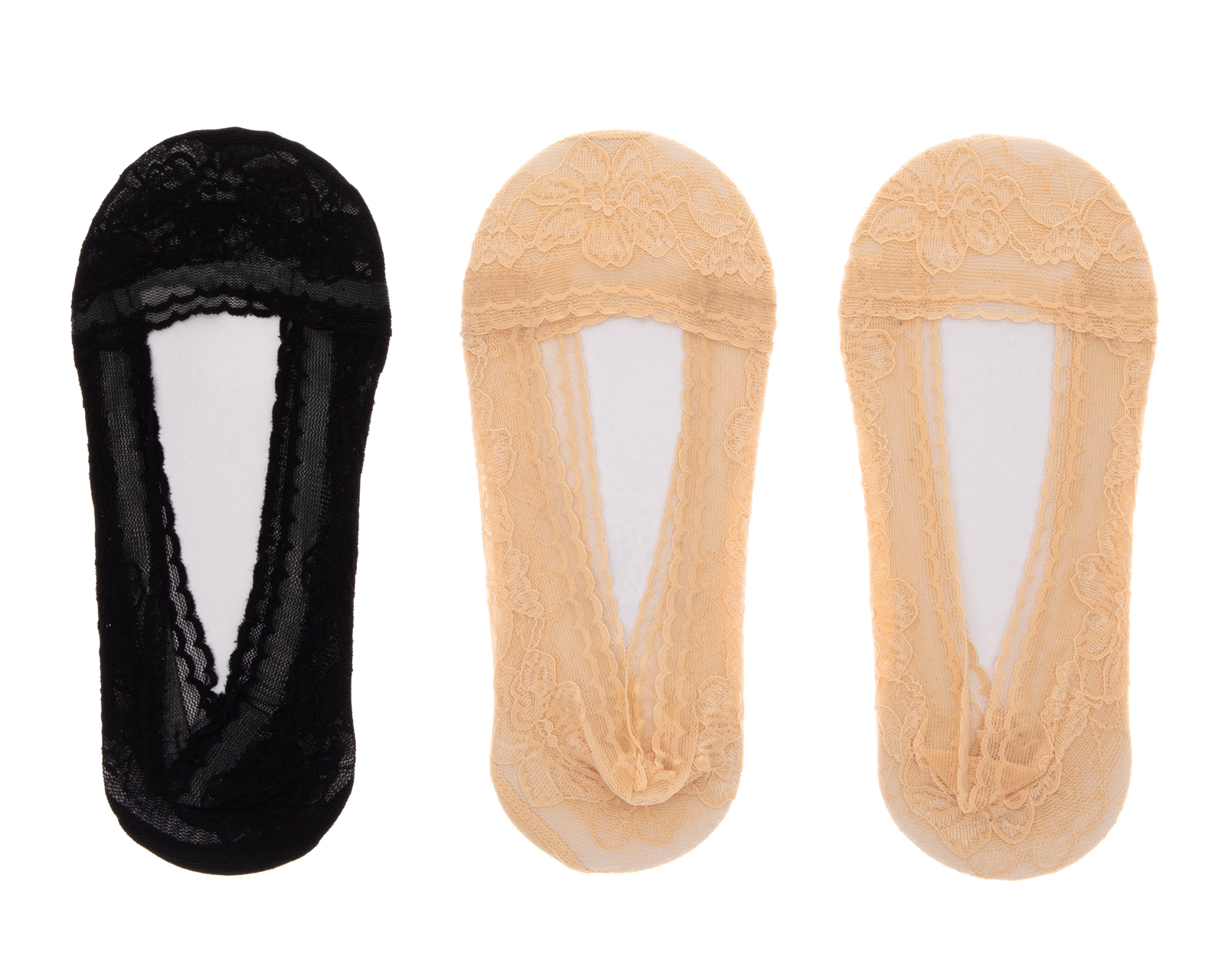Foto 2 pulgar | Foto 1 | Calcetas Invisibles Lovest para Mujer 3 Pares