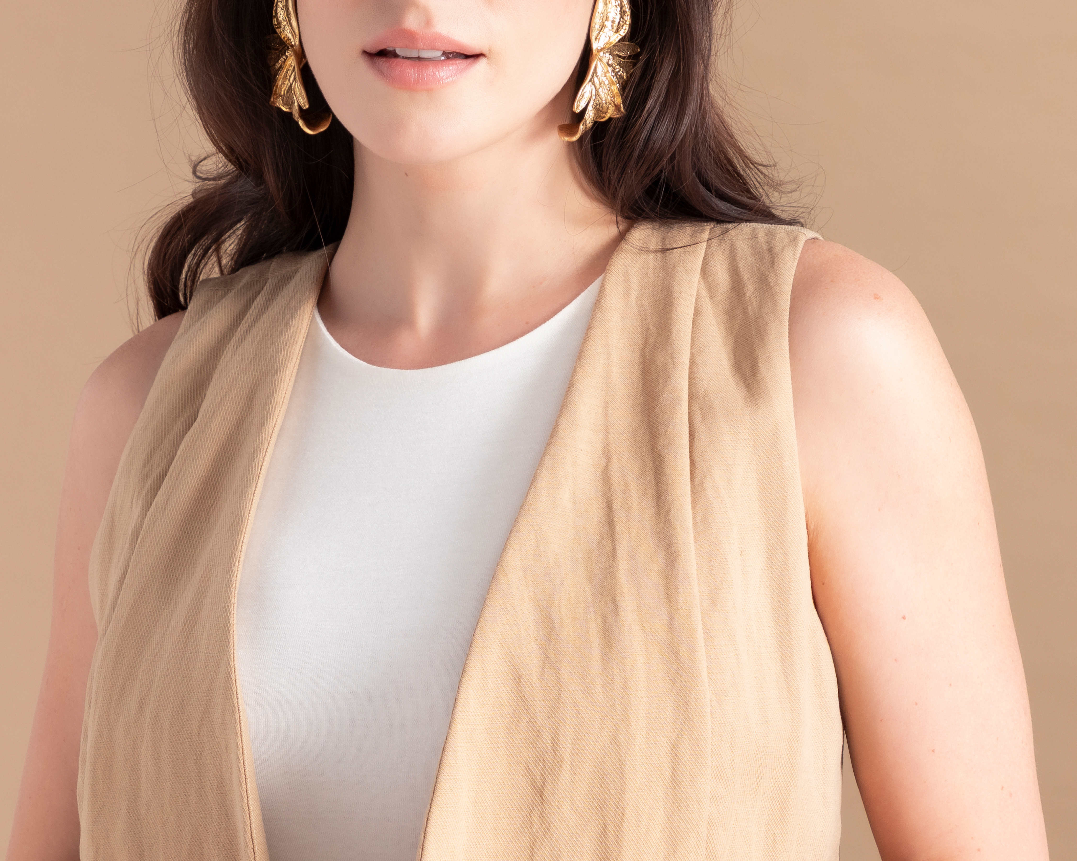 Foto 5 pulgar | Foto 4 | Chaleco Caqui Jennifer Lopez para Mujer