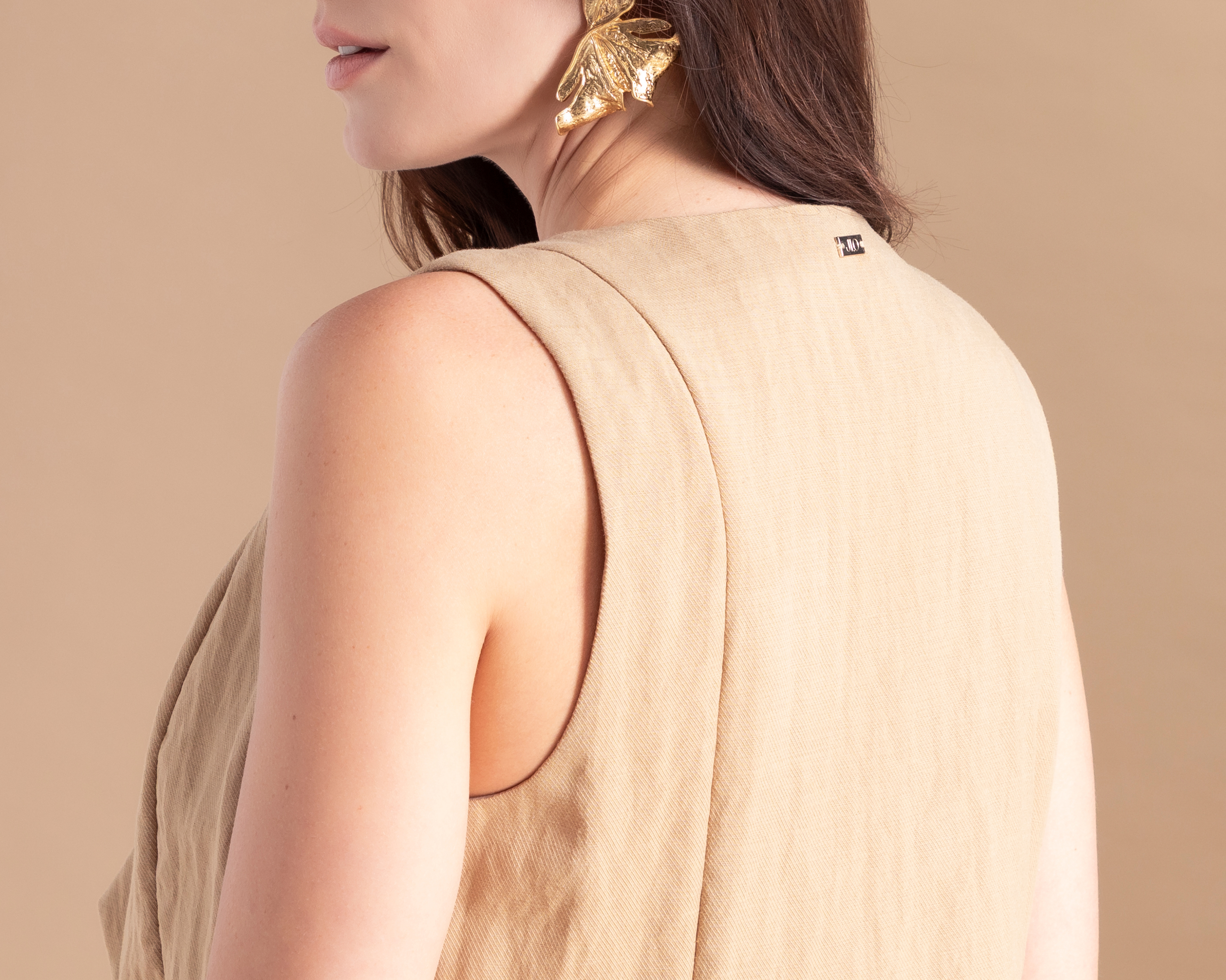 Foto 6 pulgar | Foto 5 | Chaleco Caqui Jennifer Lopez para Mujer