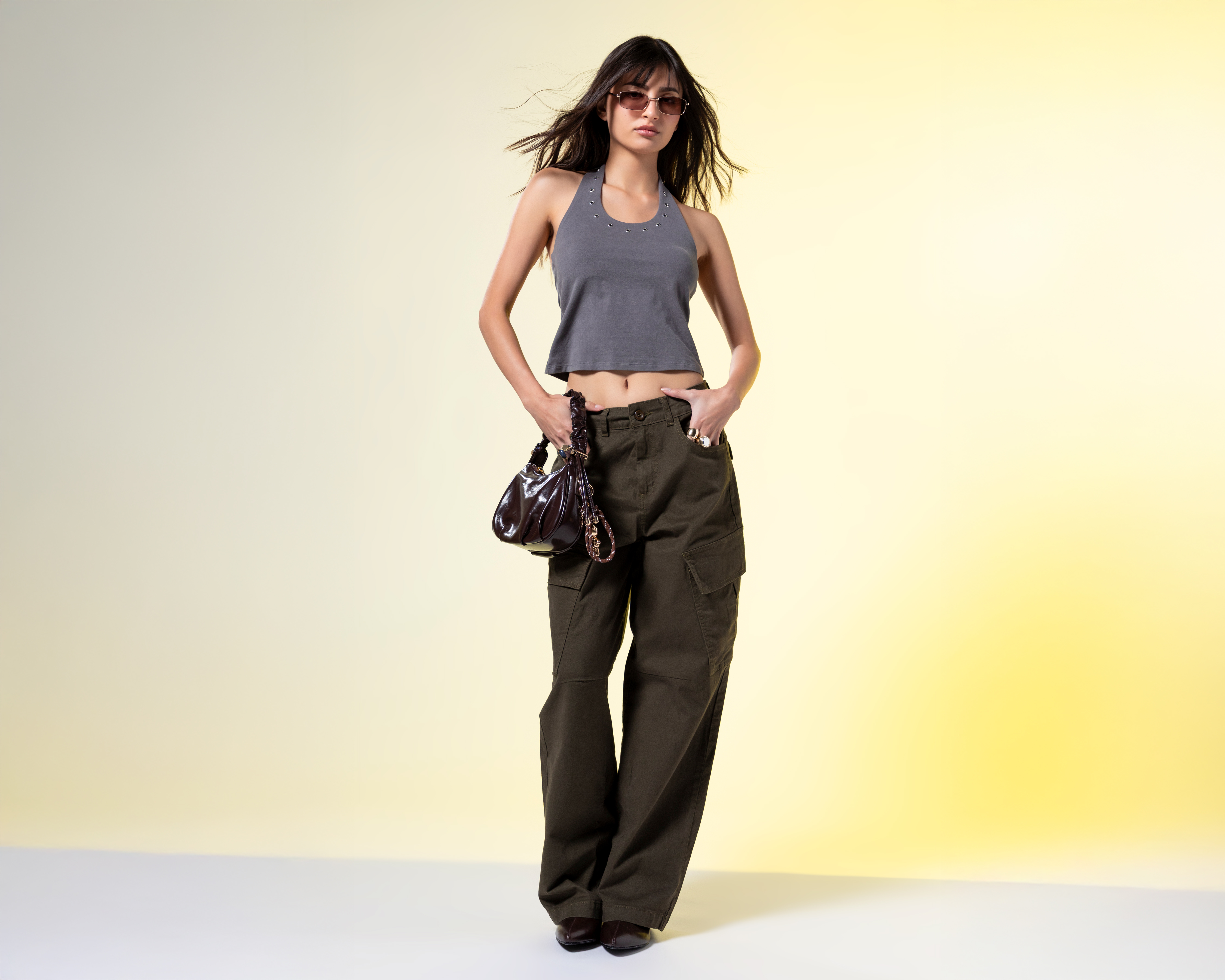 Pantalón de Gabardina Strona para Mujer