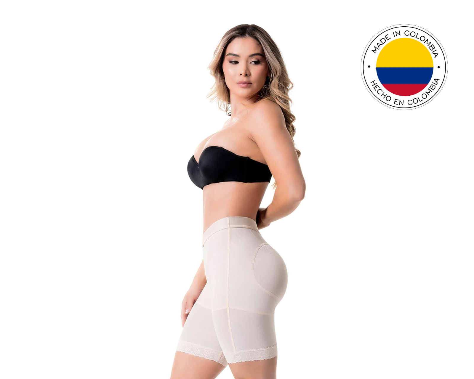 Foto 3 pulgar | Foto 2 | Faja Colombiana Short Levanta Glúteos Compresión Fuerte