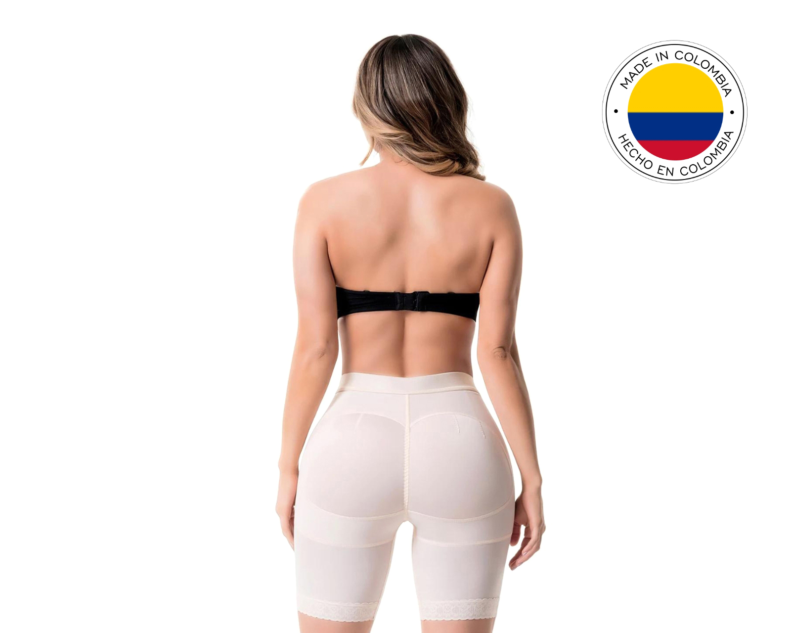 Foto 4 pulgar | Foto 3 | Faja Colombiana Short Levanta Glúteos Compresión Fuerte