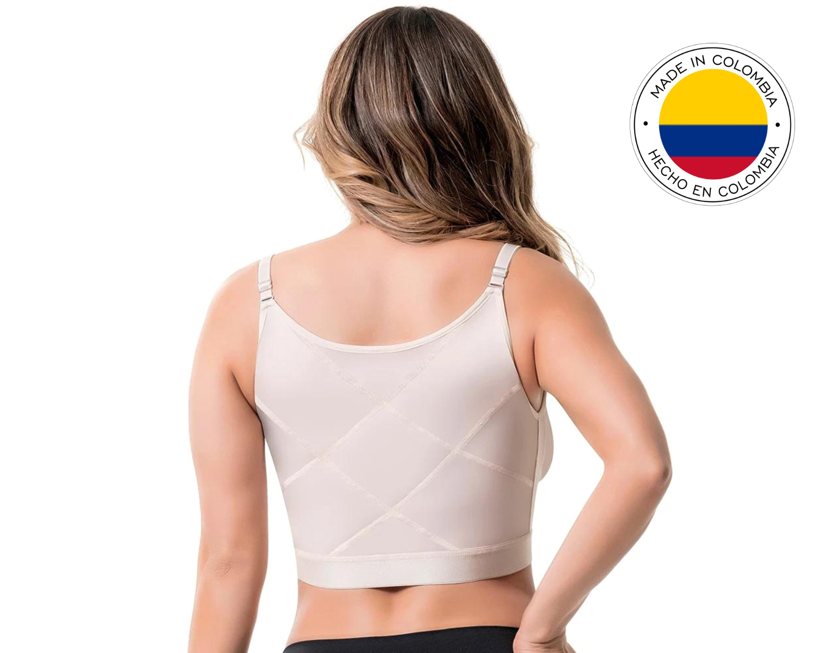 Foto 3 | Foto 3 | Brasier Postquirúrgico Compresión Media con Corrector de Postura