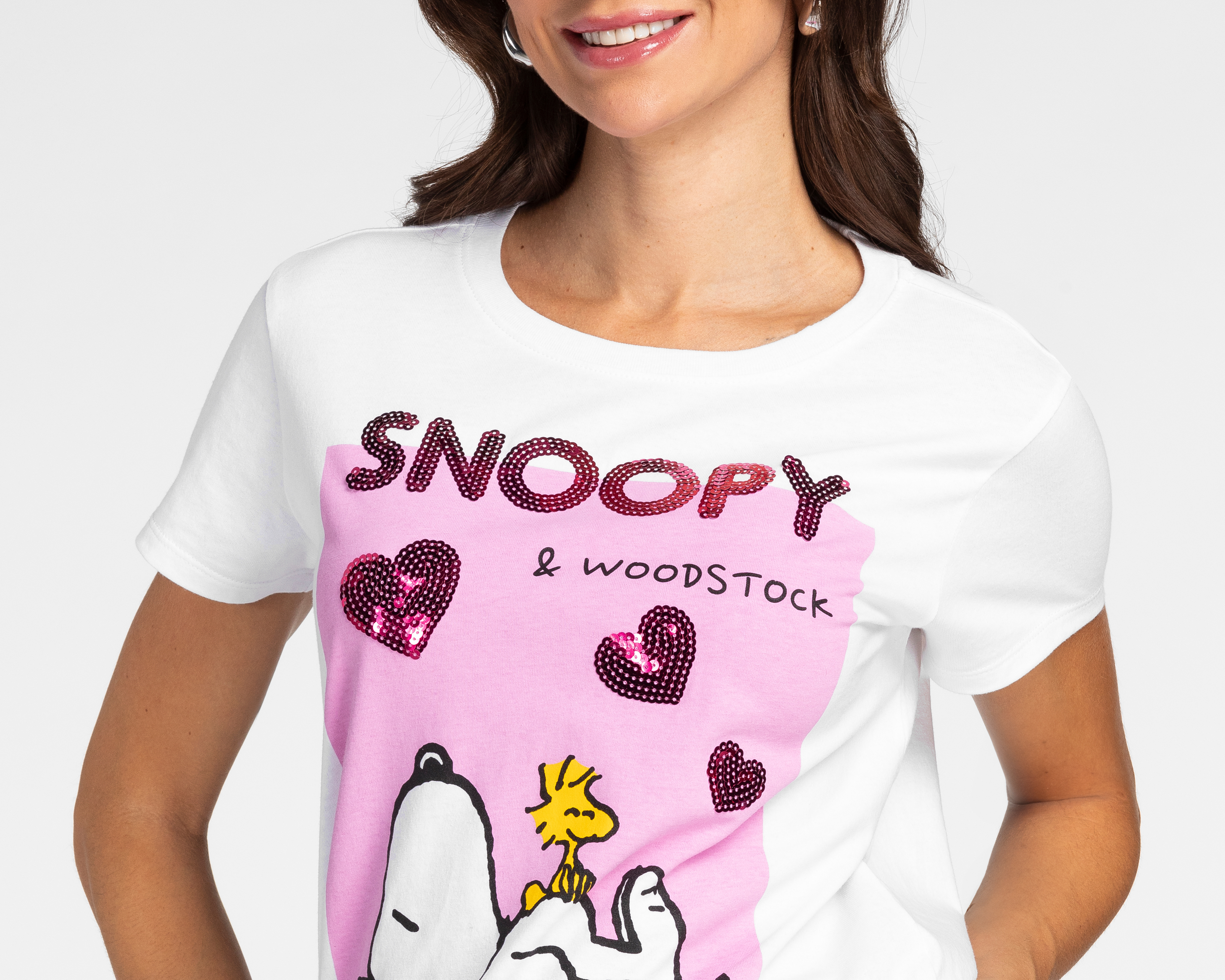 Foto 4 pulgar | Foto 3 | Playera Peanuts Estampada para Mujer