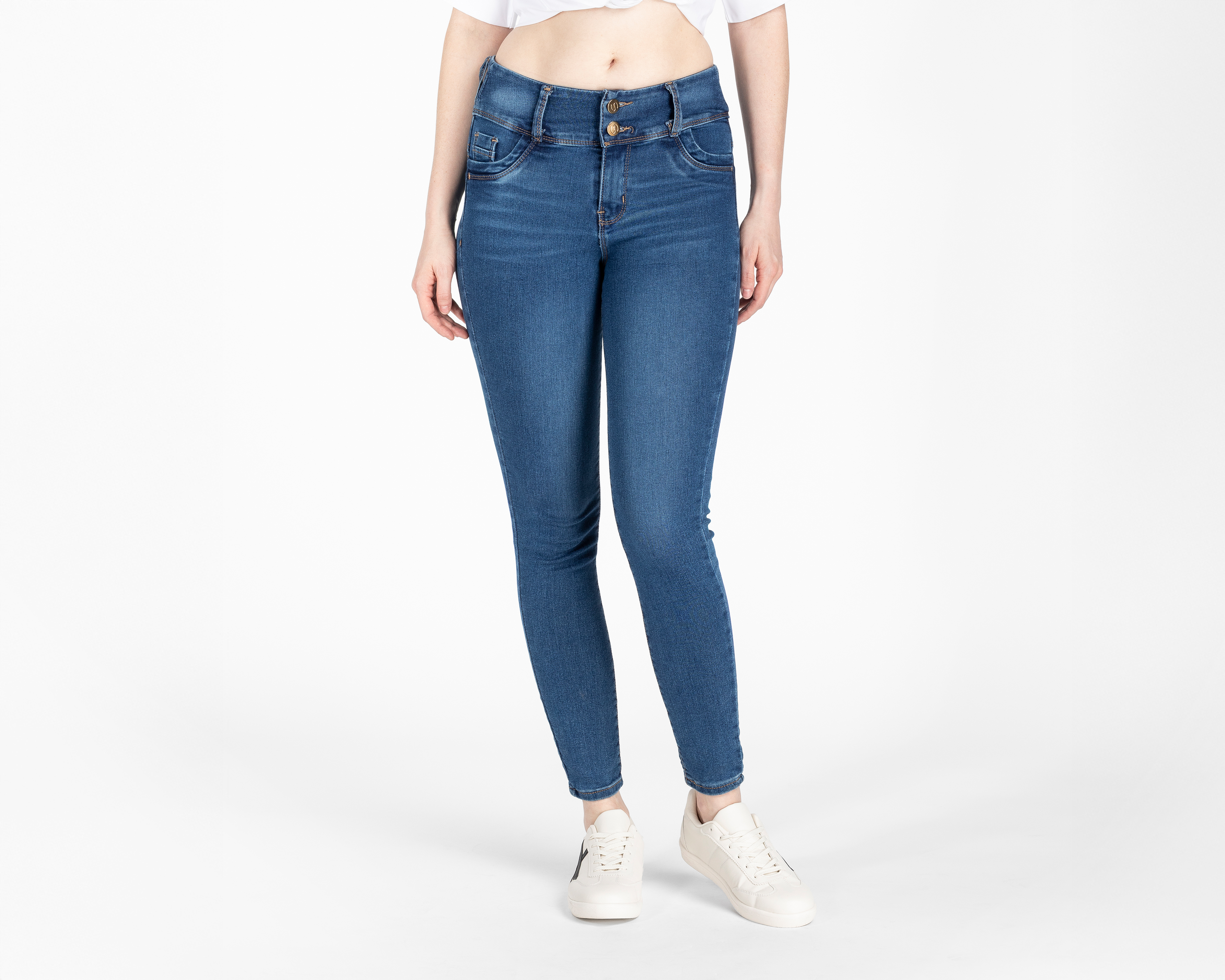 Foto 2 pulgar | Foto 1 | Jeans Skinny Sahara para Mujer