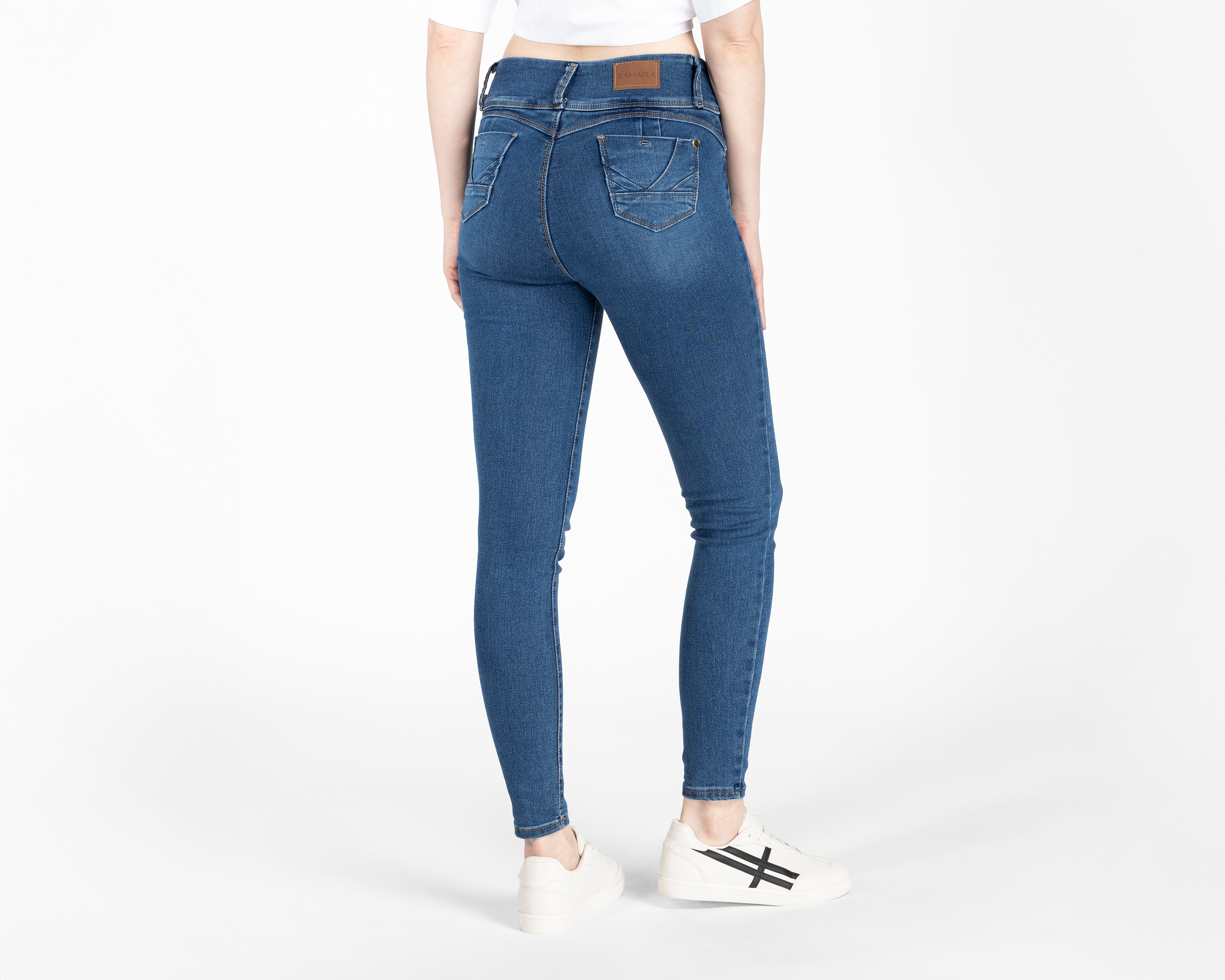 Foto 4 pulgar | Foto 3 | Jeans Skinny Sahara para Mujer