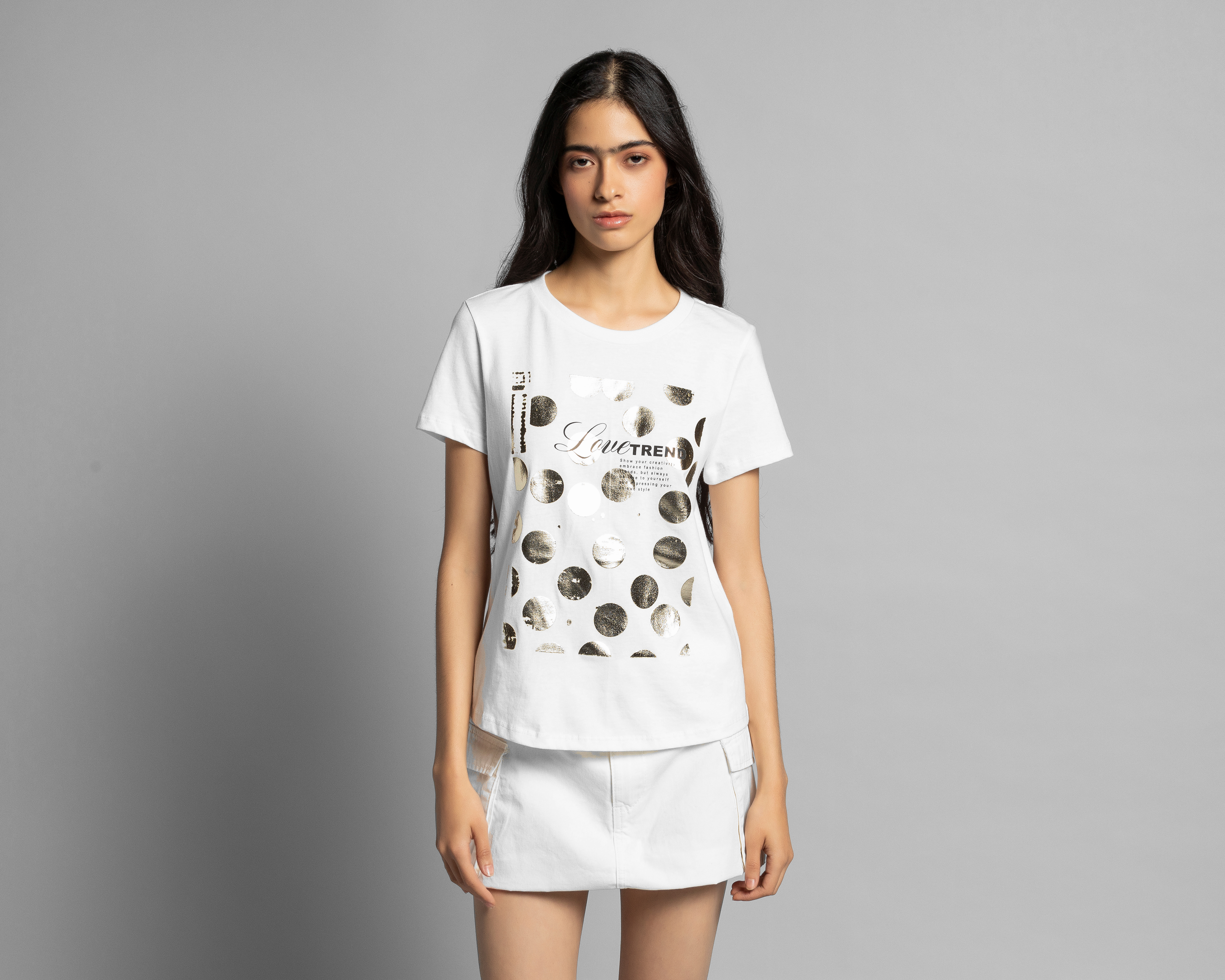 Foto 2 pulgar | Foto 1 | Playera Thinner Manga Corta