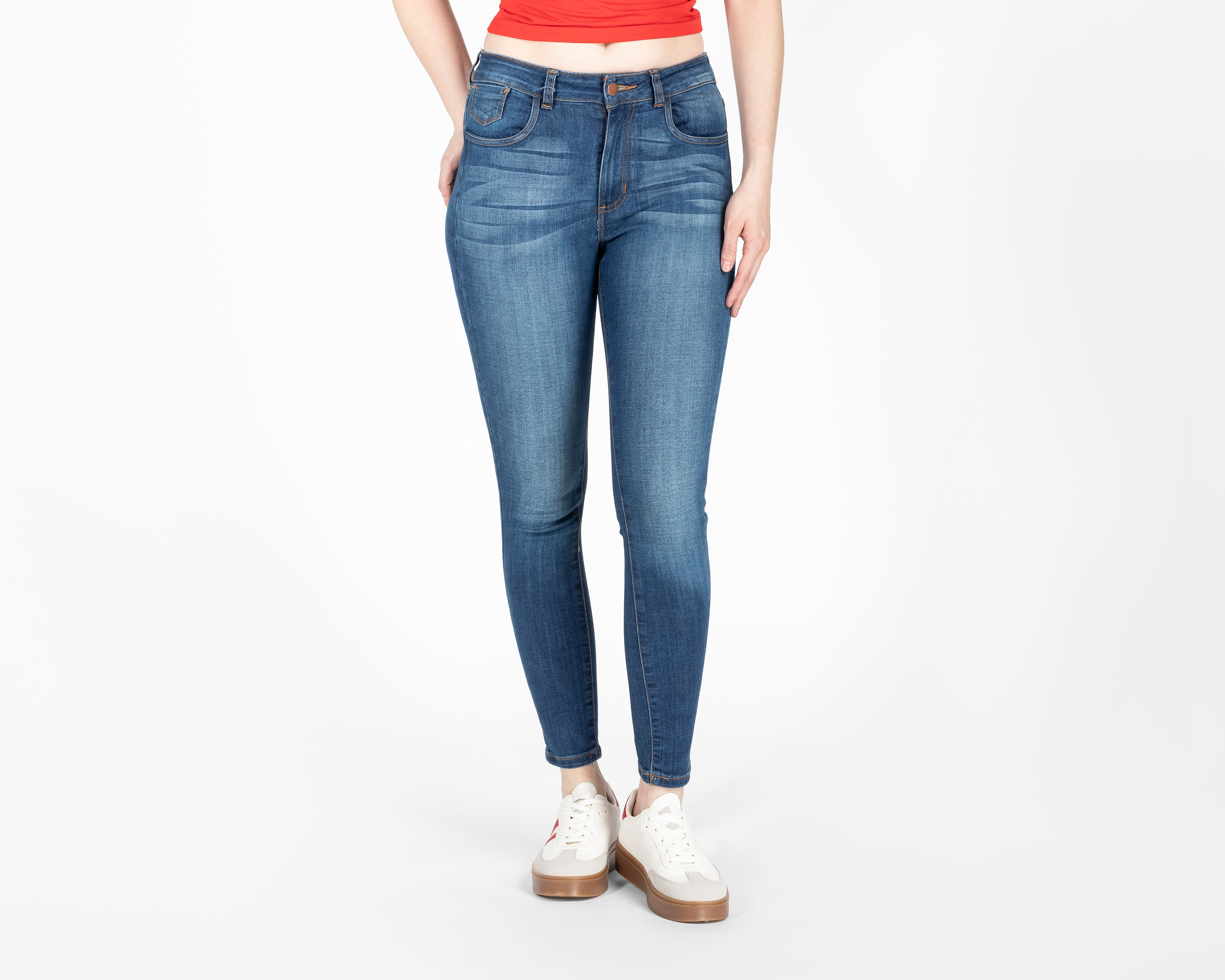 Foto 2 pulgar | Foto 1 | Jeans Skinny Refill para Mujer