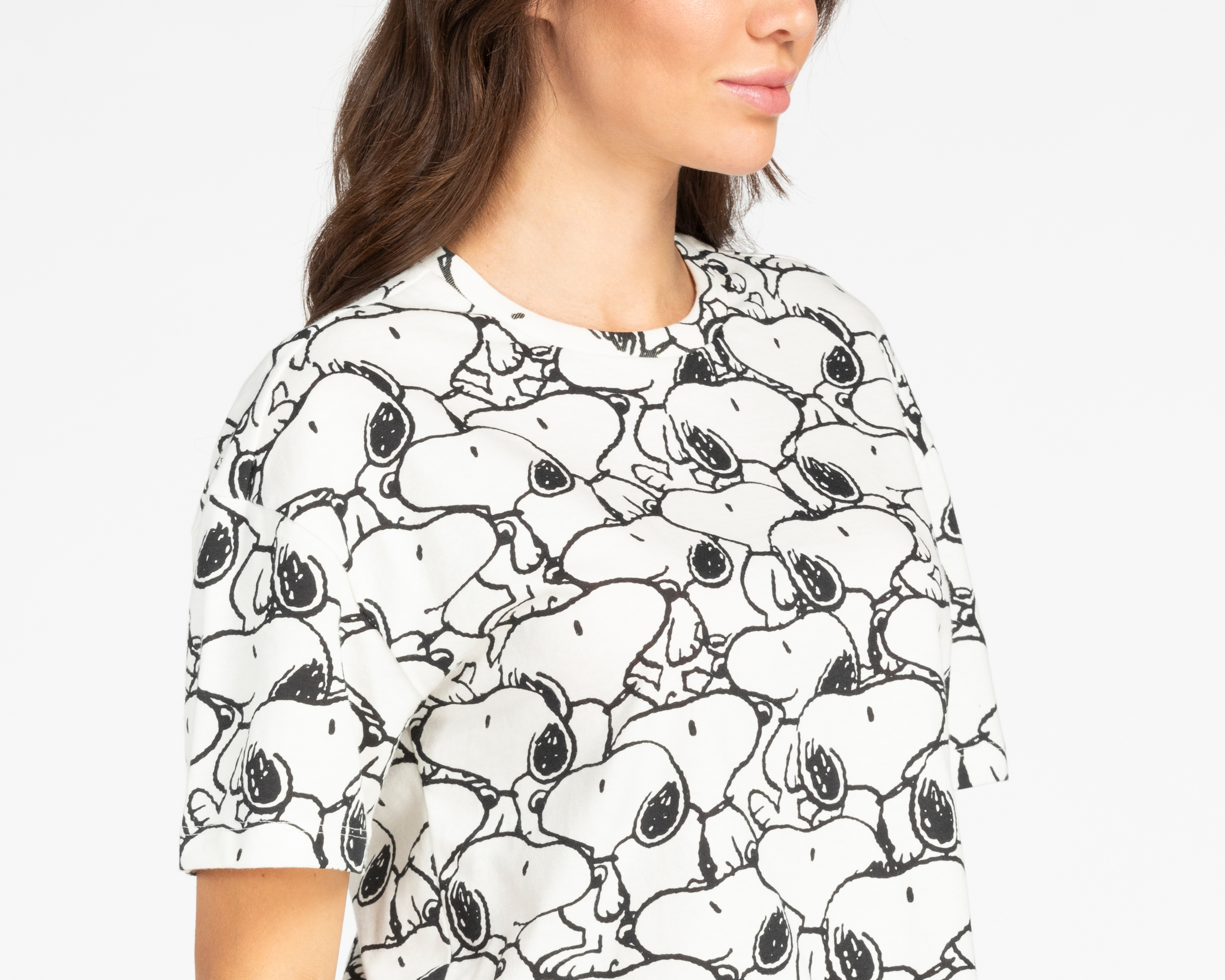 Foto 3 | Foto 3 | Playera Peanuts Manga Corta para Mujer