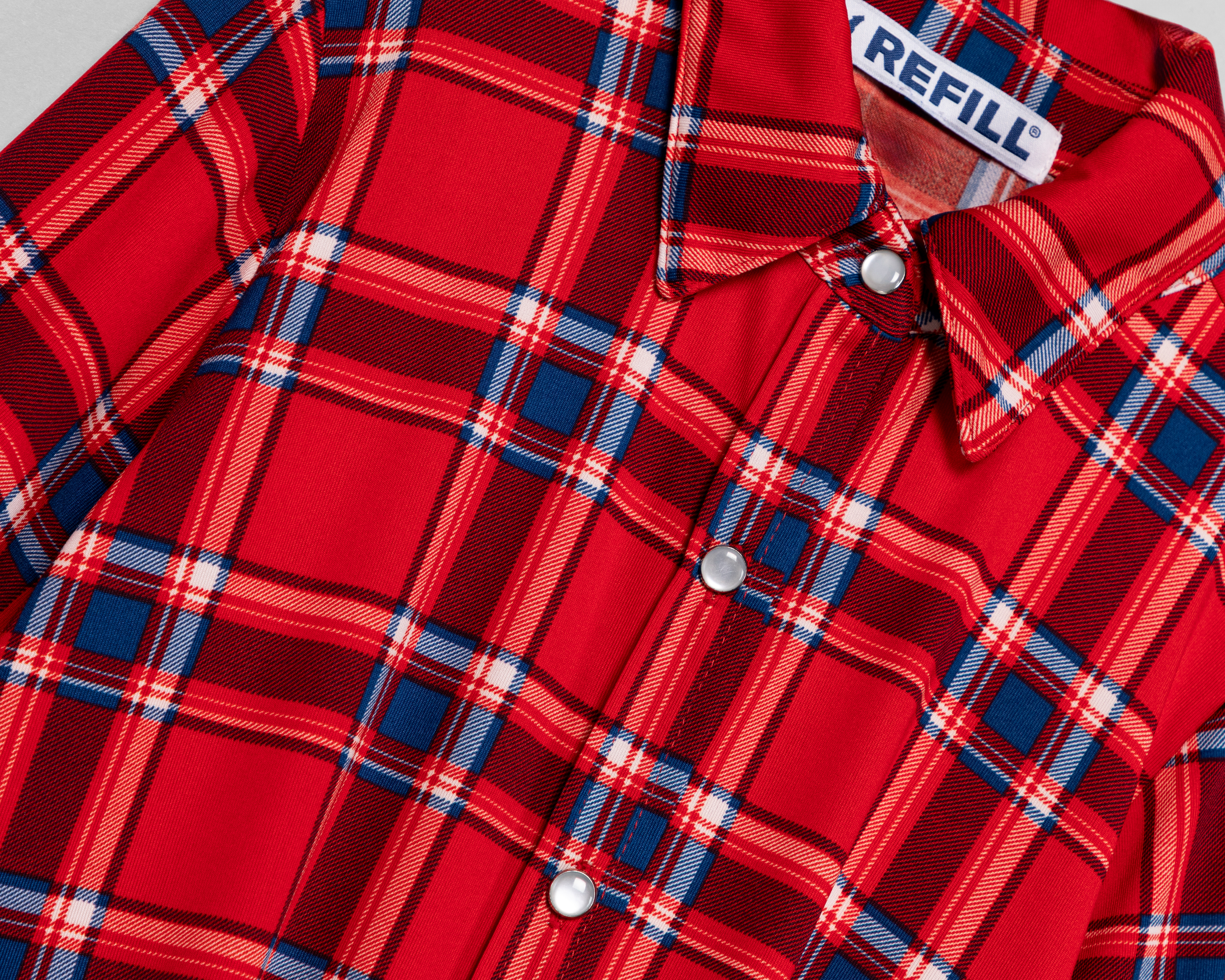 Foto 4 pulgar | Foto 3 | Blusa Refill a Cuadros para Mujer