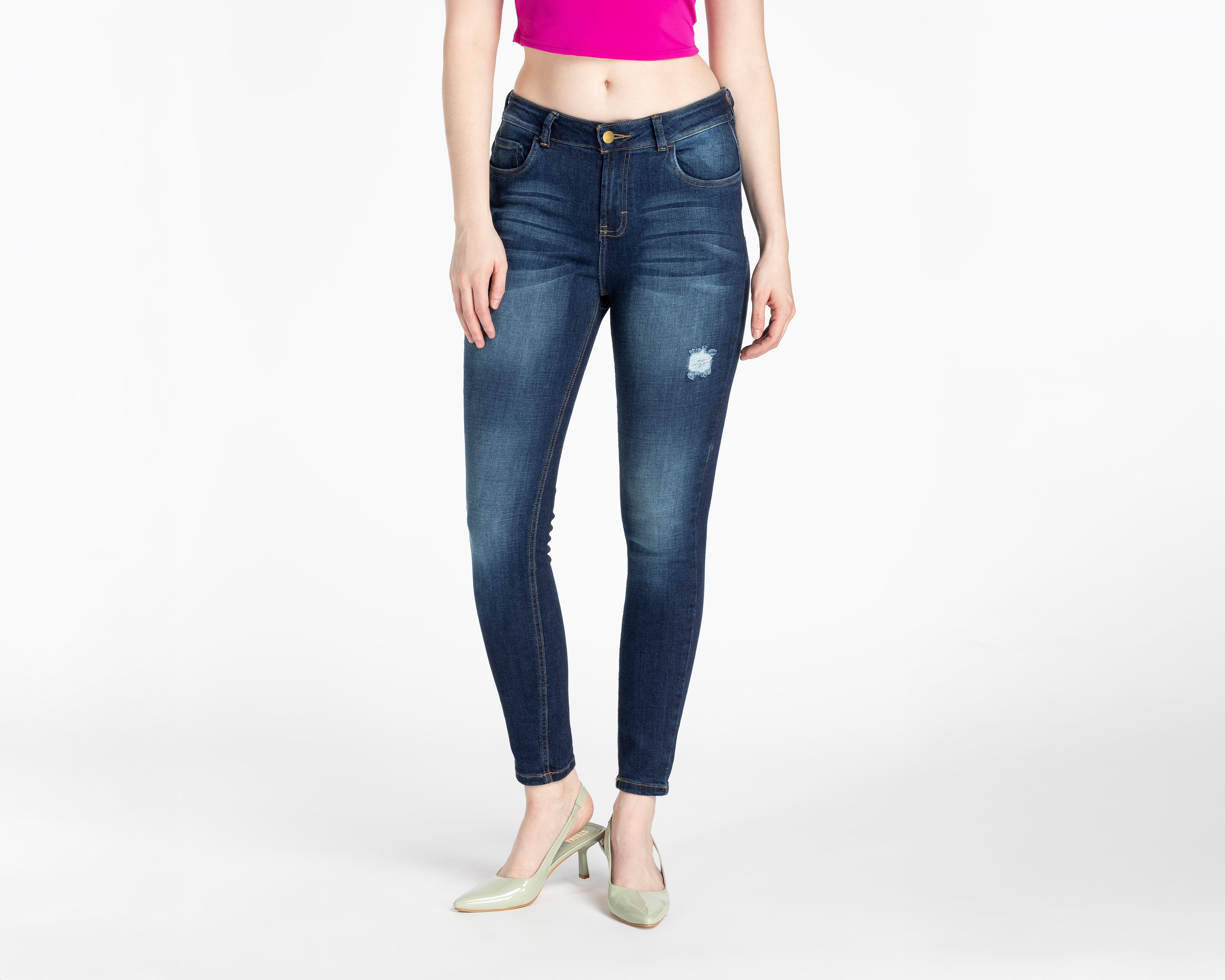 Foto 2 pulgar | Foto 1 | Jeans Skinny Refill para Mujer