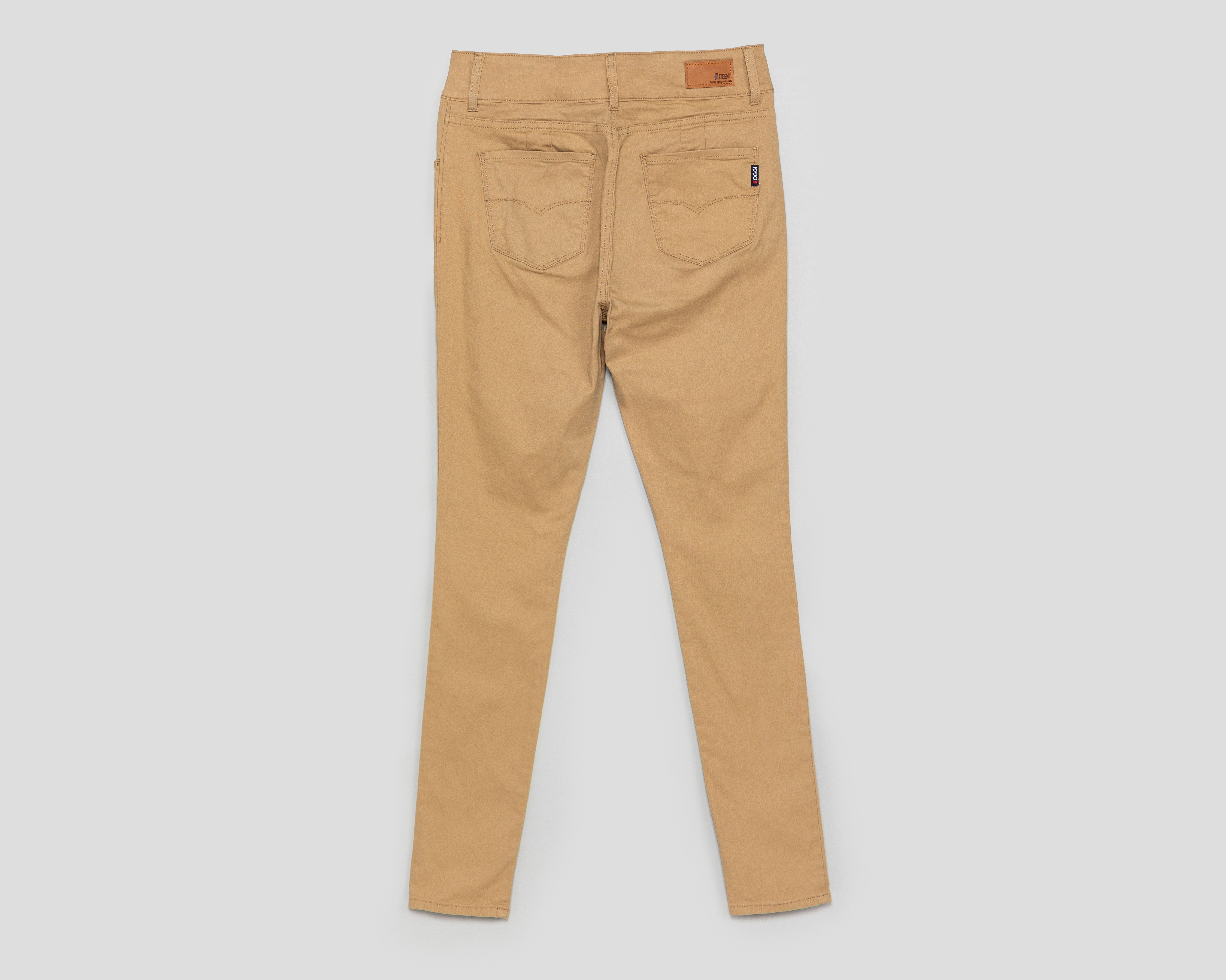 Foto 3 pulgar | Foto 2 | Pantalón Chino Oggi Caqui para Mujer