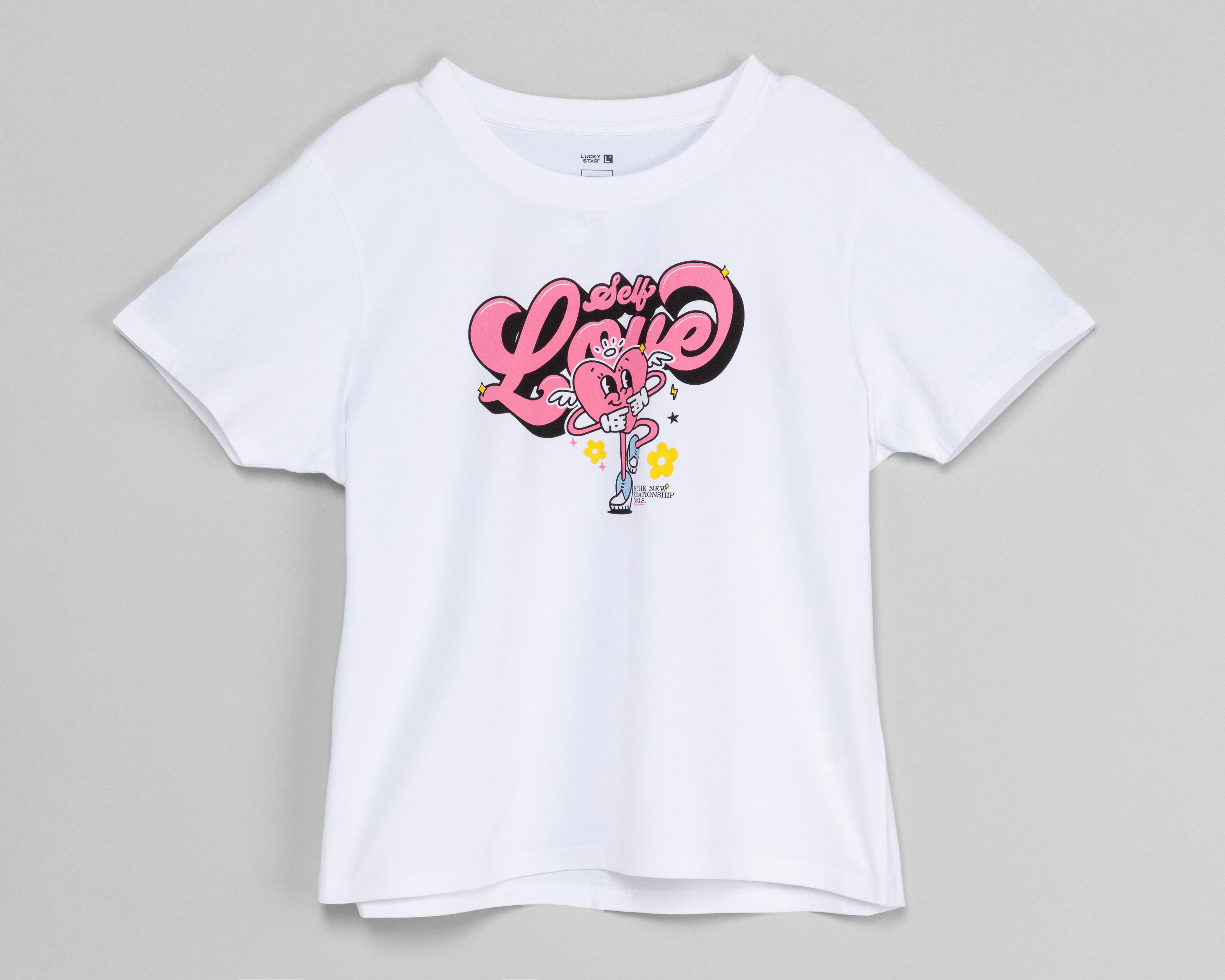 Foto 2 pulgar | Foto 1 | Playera Lucky Star Manga Corta con Estampado