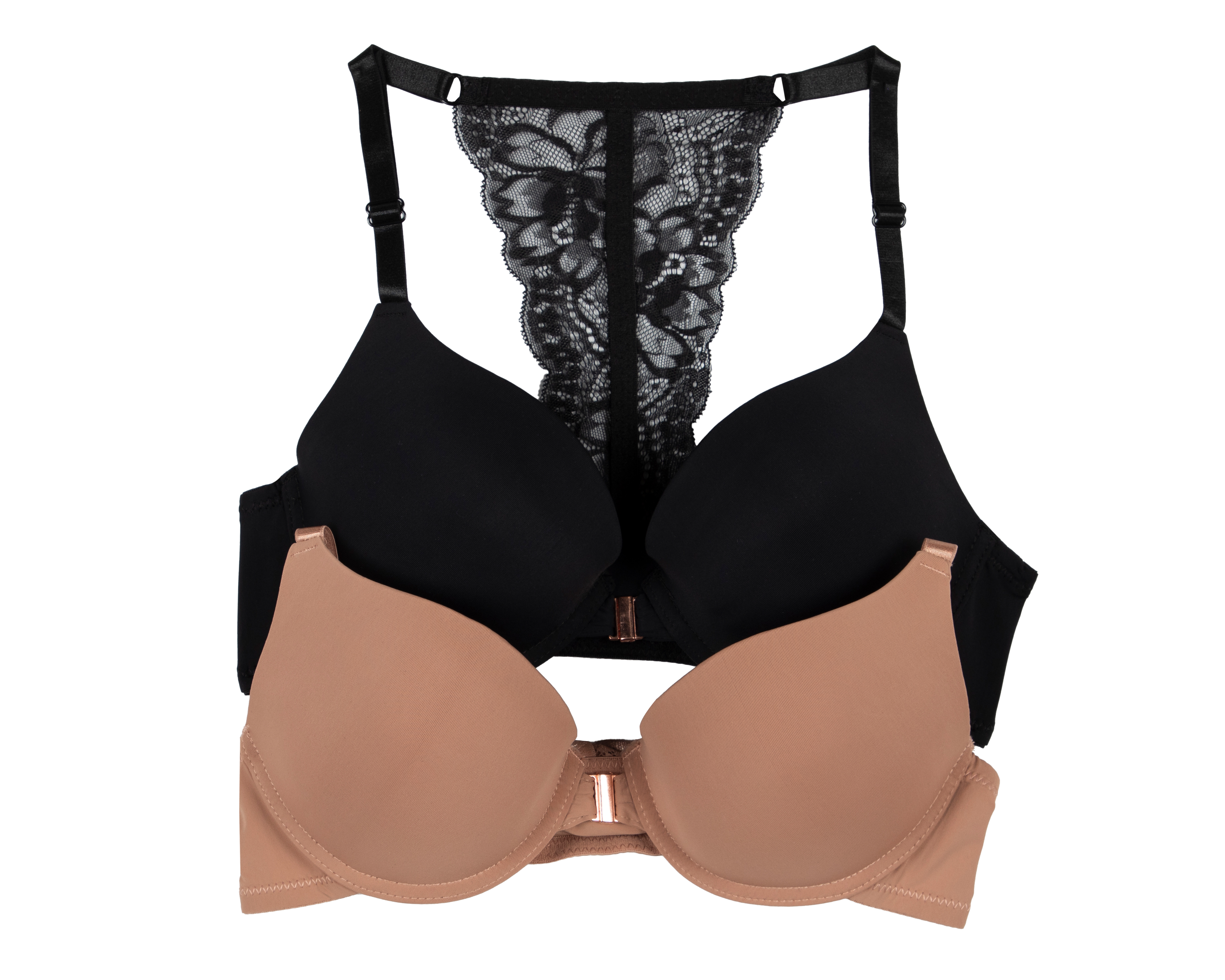 Foto 2 pulgar | Foto 1 | Brasier con Encaje Prima Valentina Push Up para Mujer 2 Pack