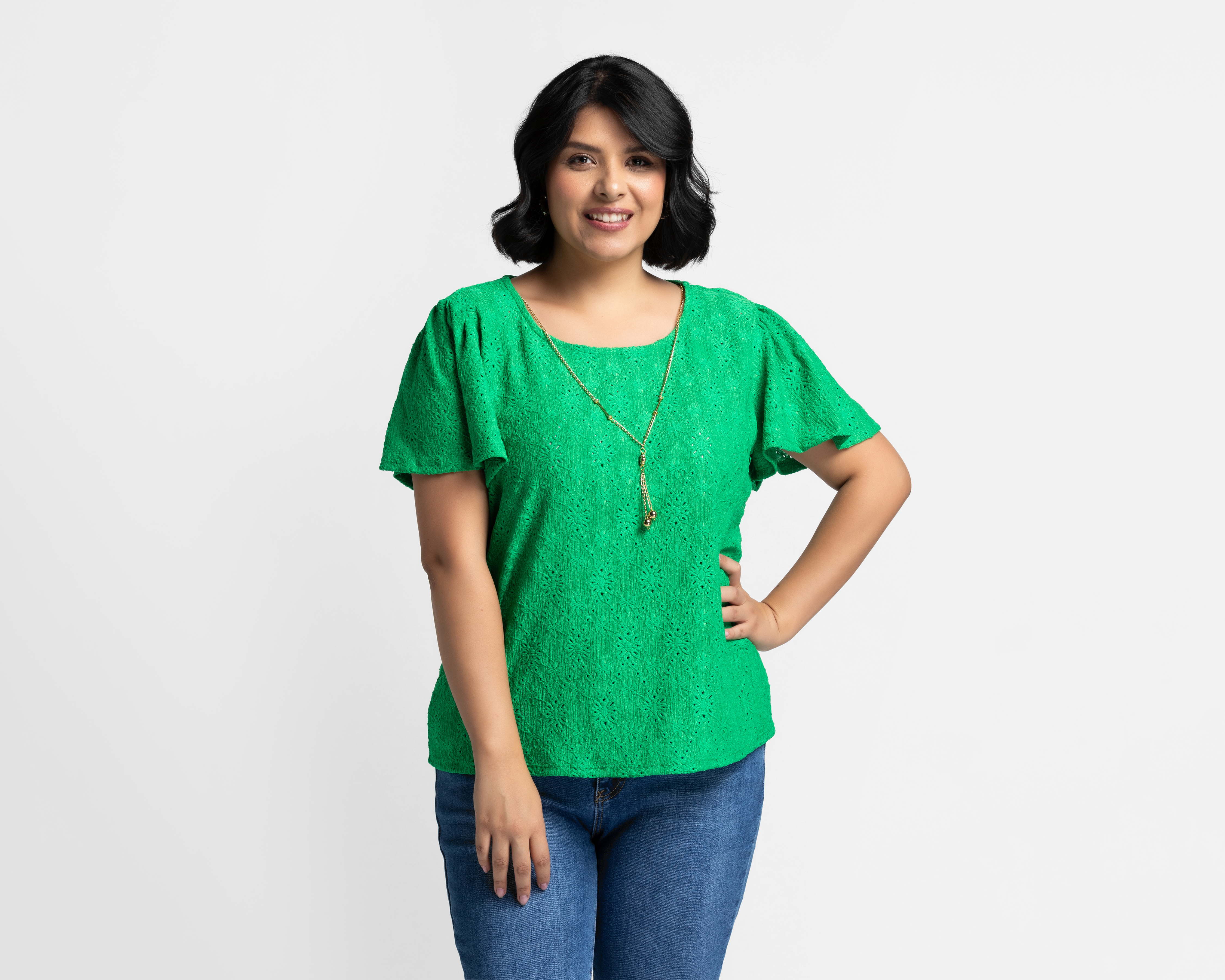Blusa con Collar Lady Sun para Mujer