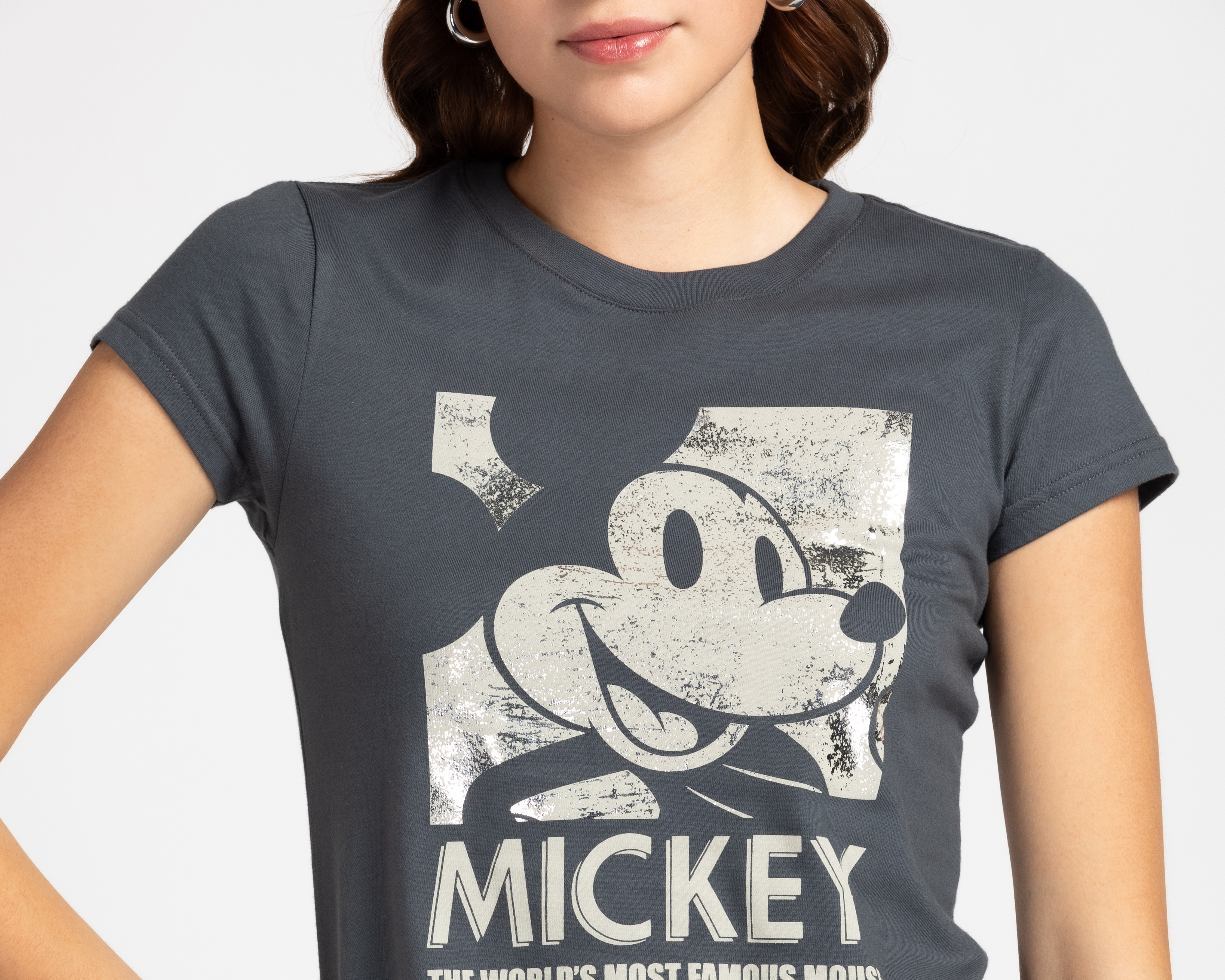 Foto 4 pulgar | Foto 3 | Playera Manga Corta Disney Mickey Mouse para Mujer