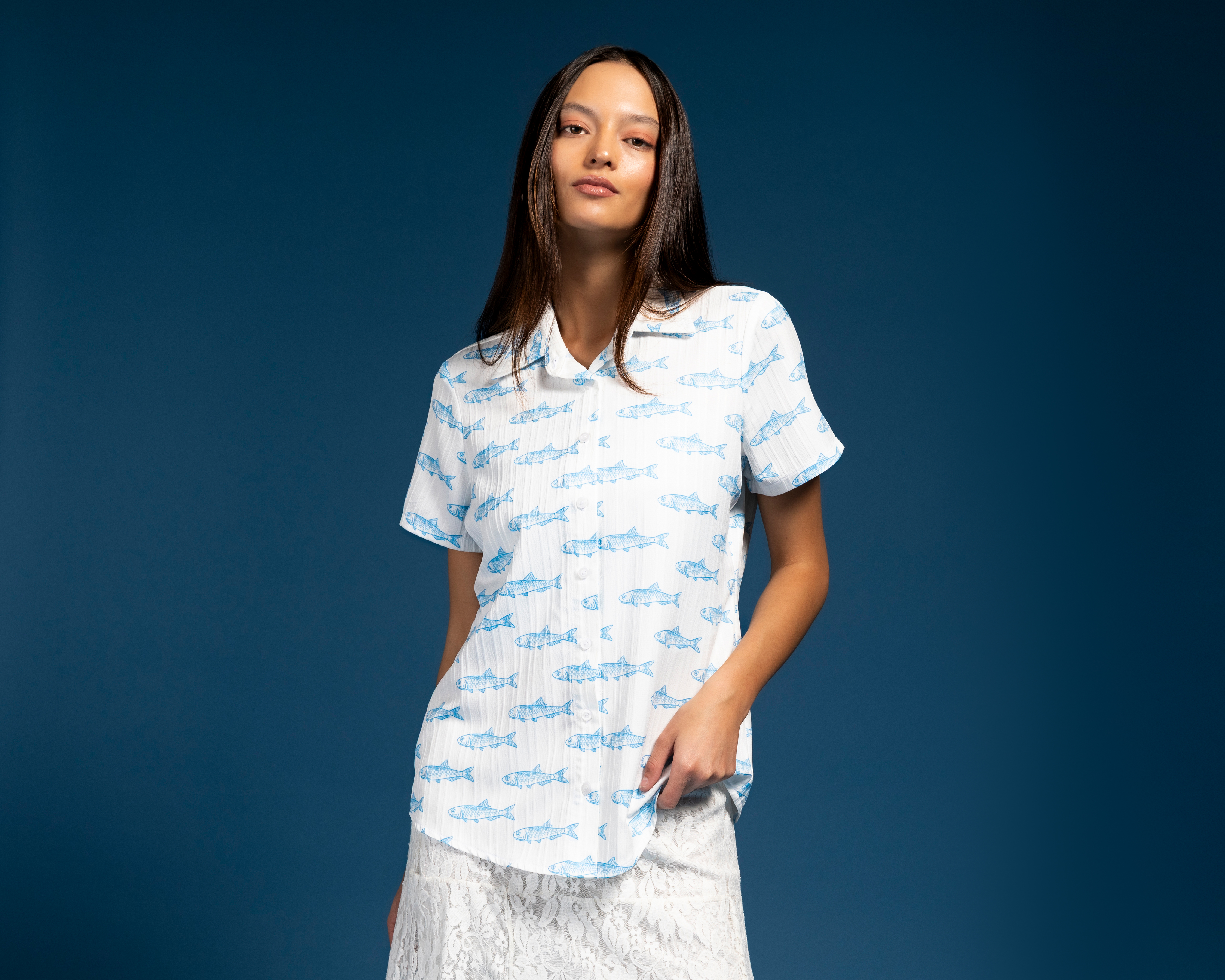 Foto 3 pulgar | Foto 2 | Blusa Blanca Strona Juvenil