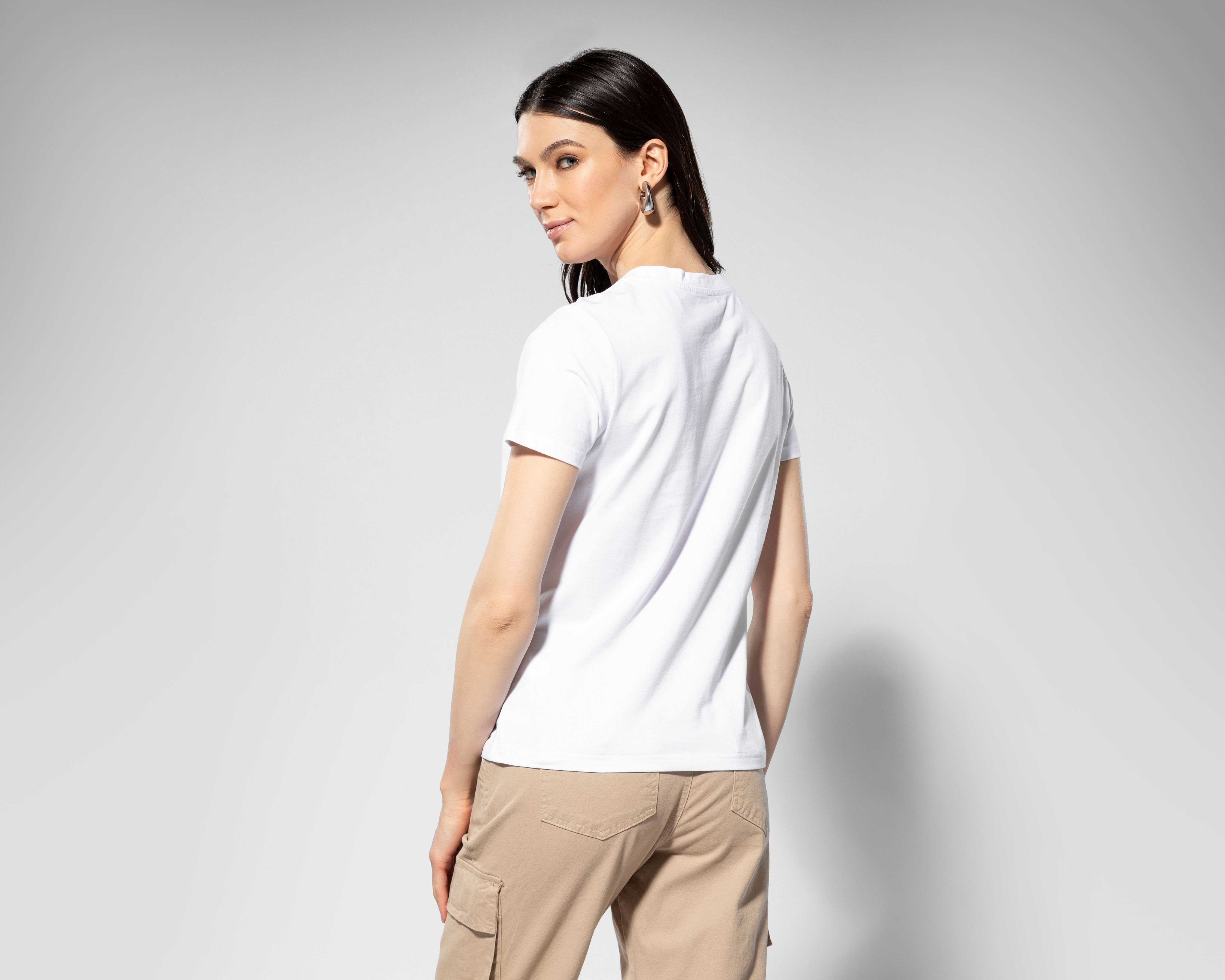 Foto 4 pulgar | Foto 3 | Playera Thinner Manga Corta con Estampado