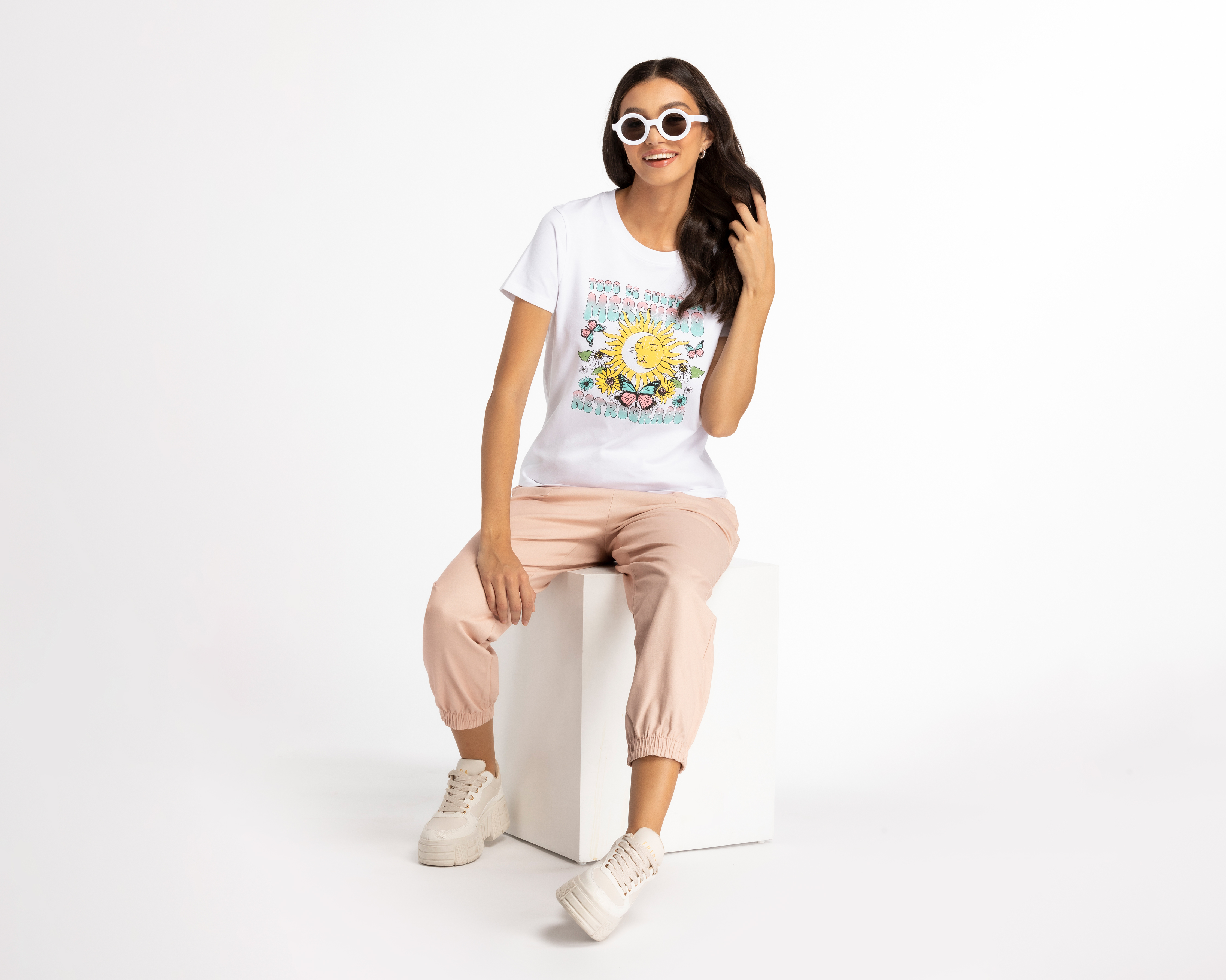 Foto 3 pulgar | Foto 2 | Playera Refill Manga Corta Estampada