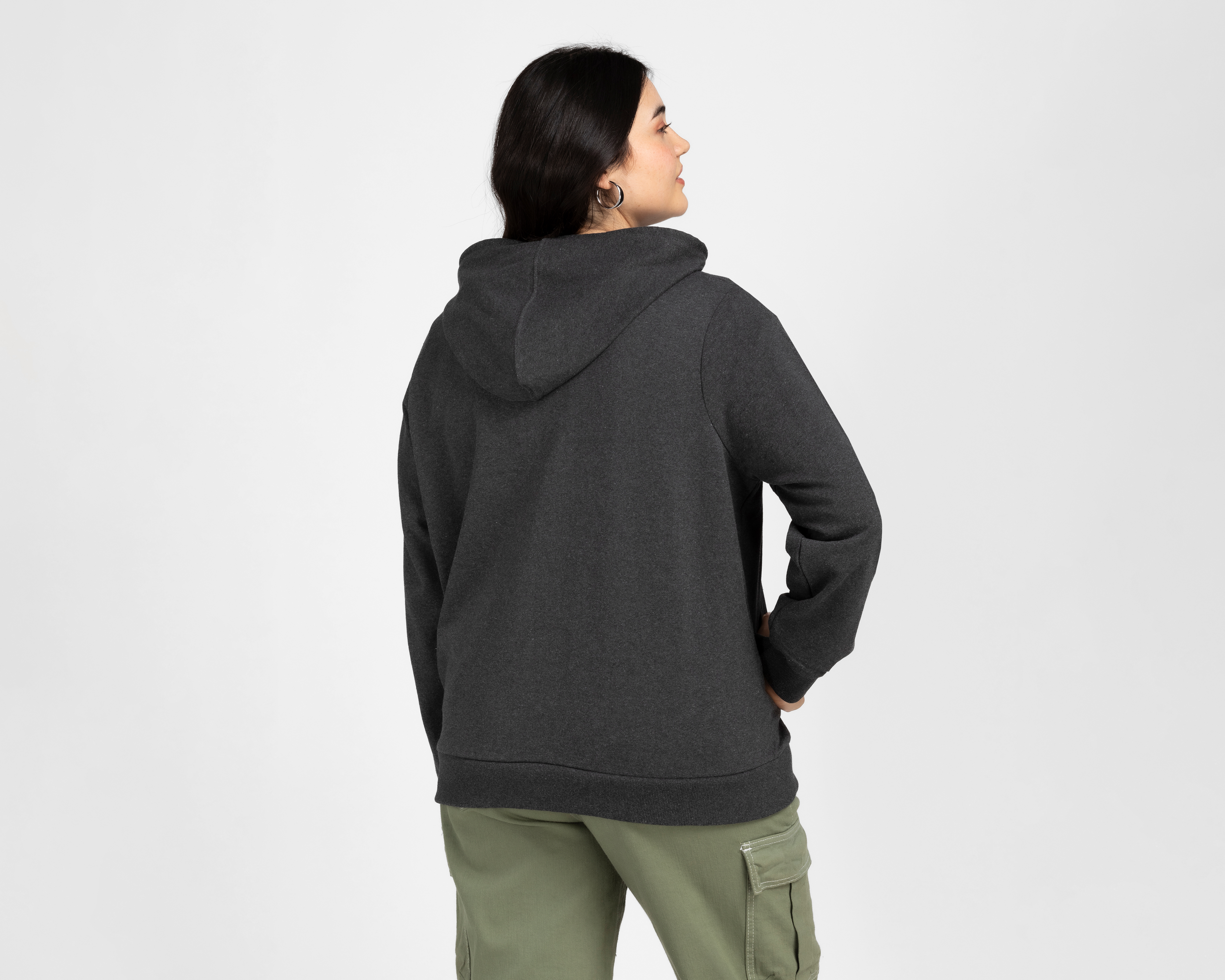 Foto 7 pulgar | Foto 6 | Sudadera de Algodón Gris Refill para Mujer