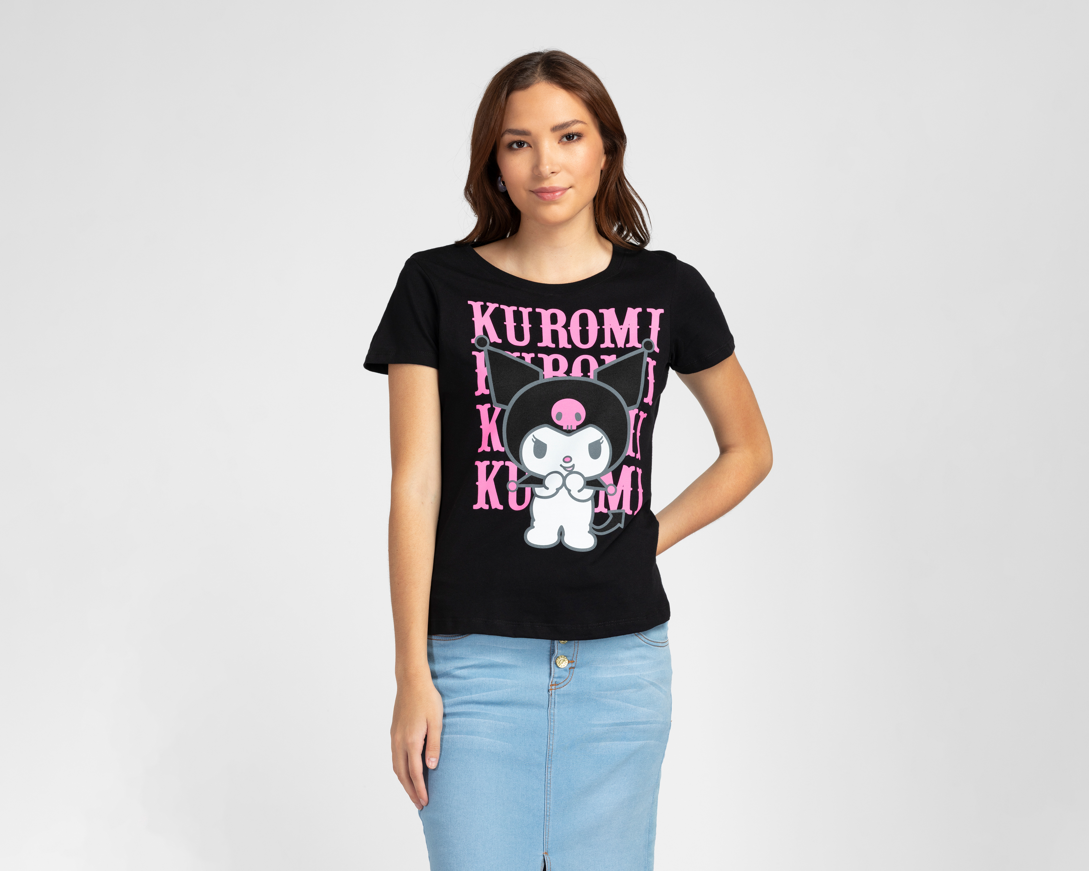 Playera Estampada Kuromi para Mujer