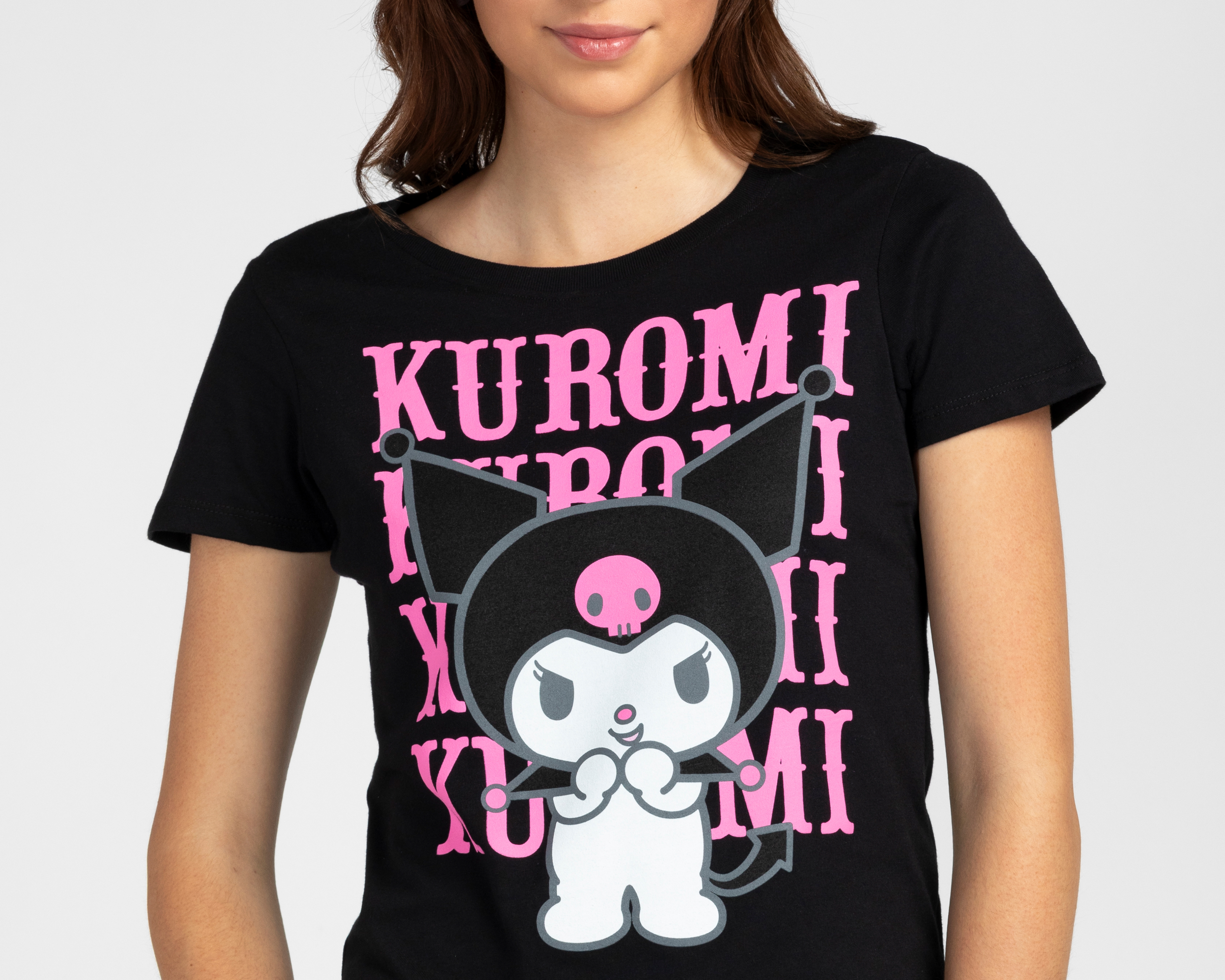 Foto 4 pulgar | Foto 3 | Playera Estampada Kuromi para Mujer