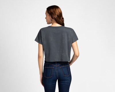 Foto 2 | Foto 2 | Crop Top Manga Corta Disney Mickey Mouse para Mujer