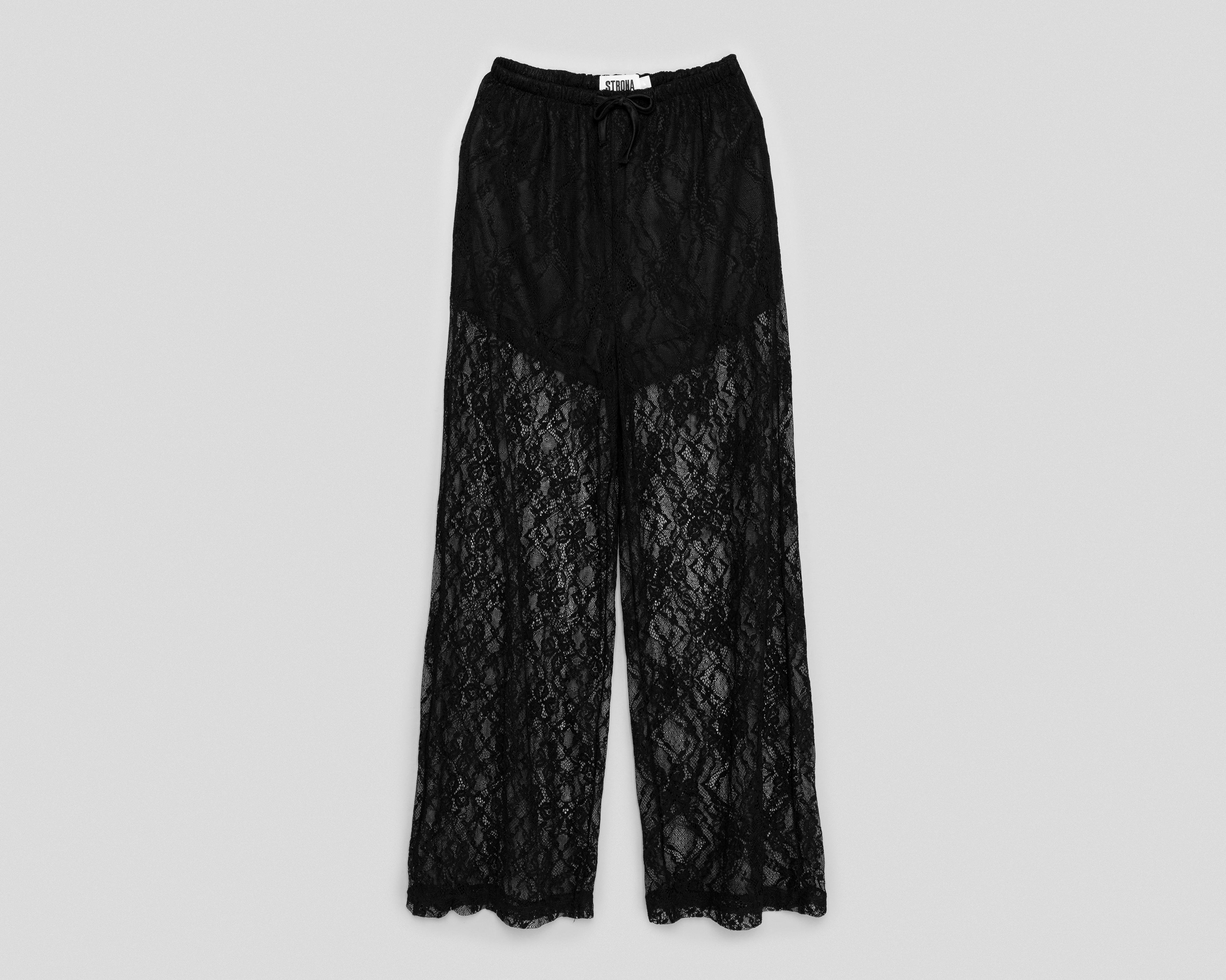 Pantalón Ancho Strona con Encaje para Mujer