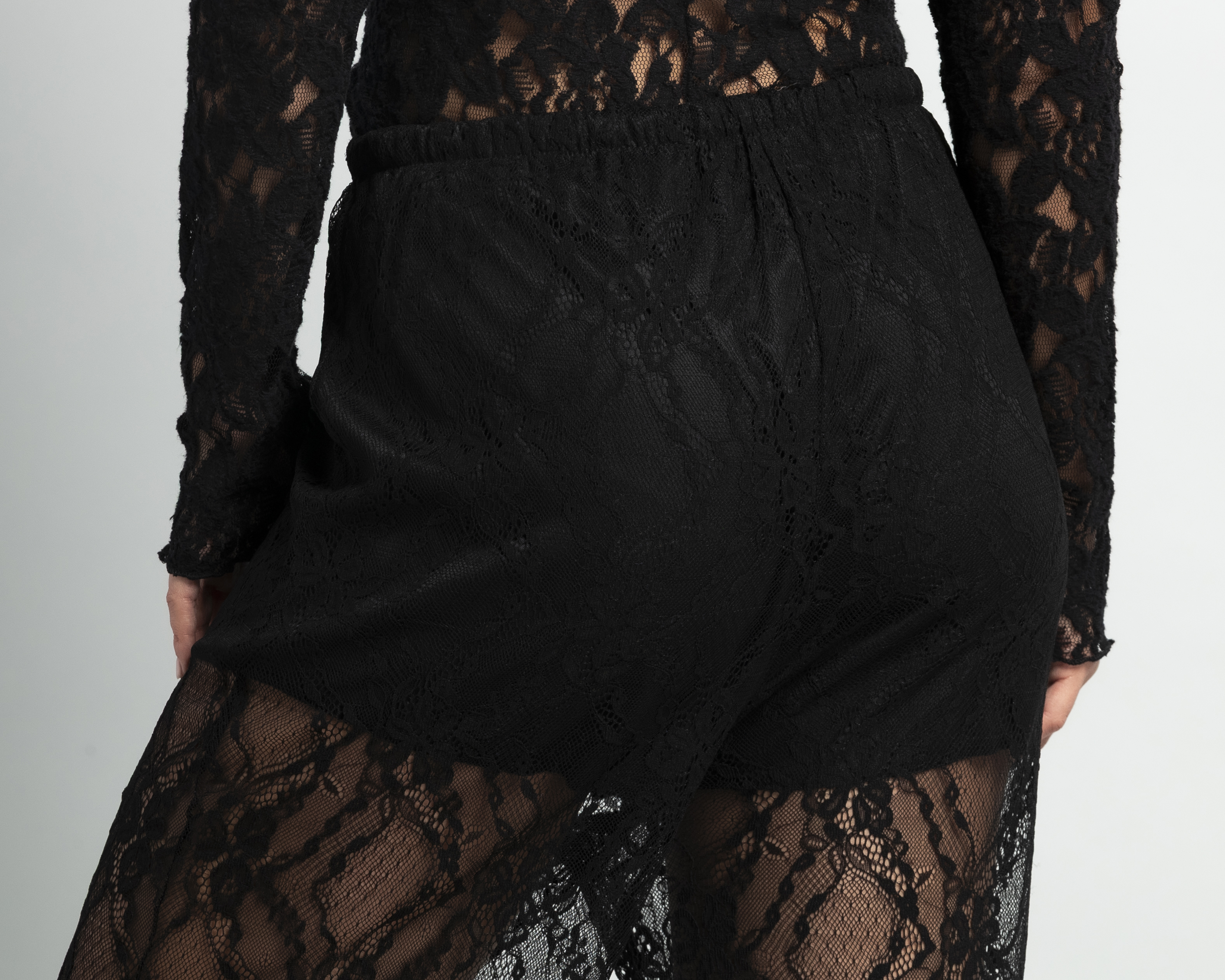 Foto 6 pulgar | Foto 5 | Pantalón Ancho Strona con Encaje para Mujer