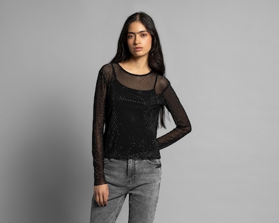 Foto 1 | Foto 1 | Playera Strona con Pedrería para Mujer