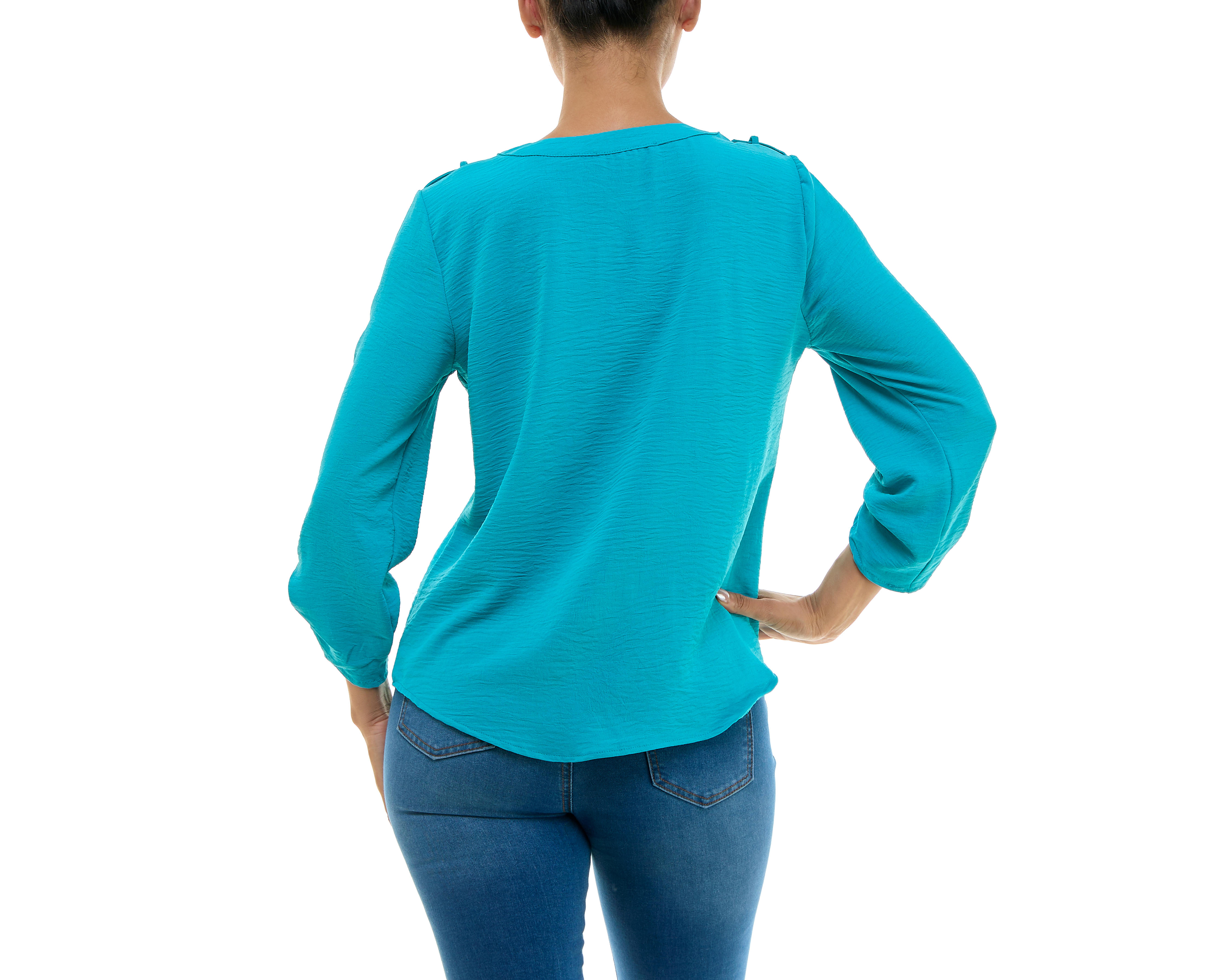 Foto 4 | Foto 4 | Blusa Adrienne Vittadini con Bolsillos Manga Larga