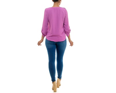 Foto 2 | Foto 2 | Blusa Adrienne Vittadini con Bolsillos Manga Larga