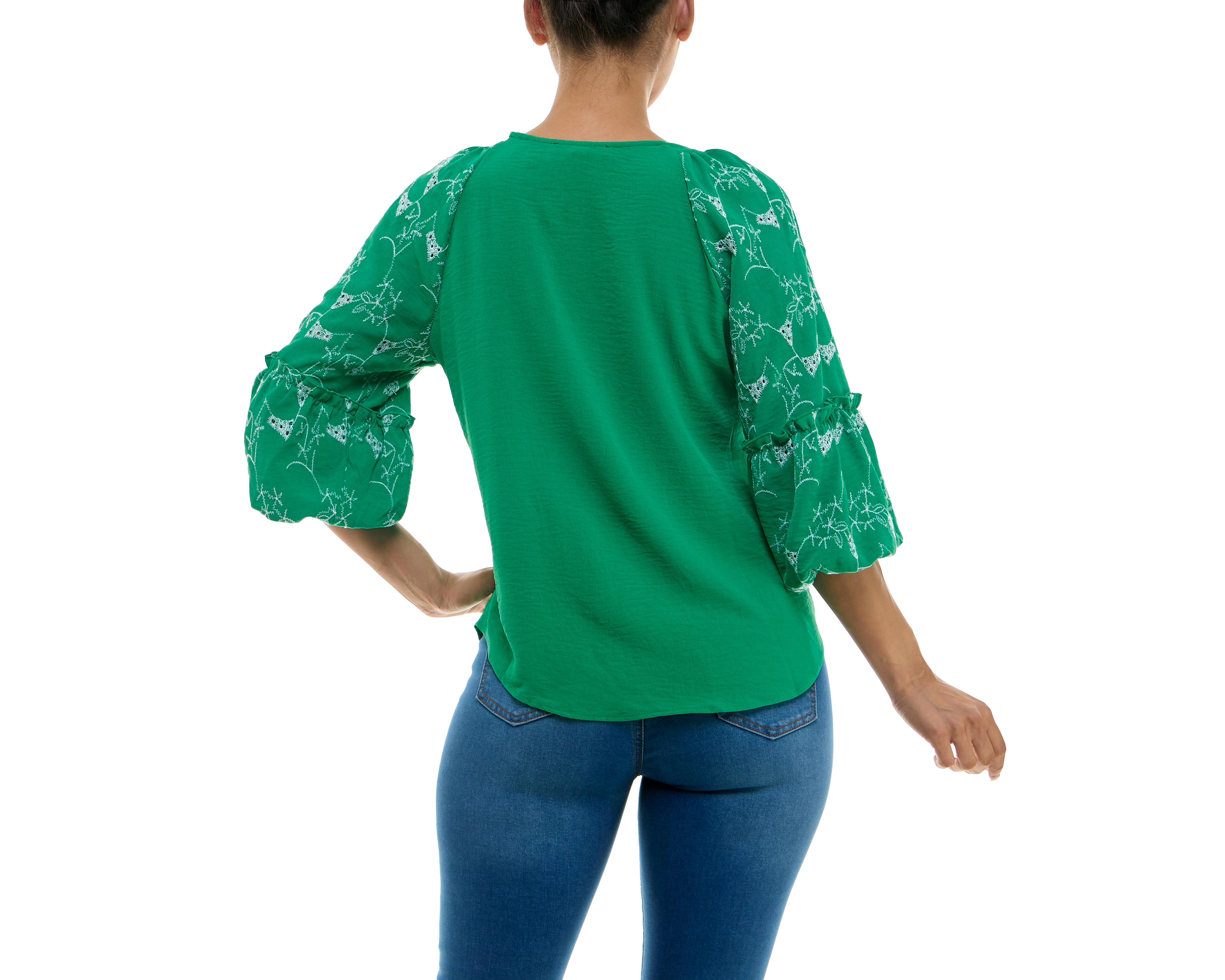 Foto 4 pulgar | Foto 3 | Blusa Adrienne Vittadini con Botones y Corte Láser