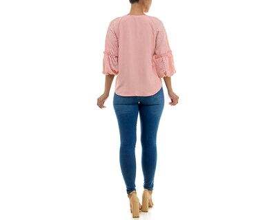 Foto 2 | Foto 2 | Blusa Adrienne Vittadini con Botones y Corte Láser